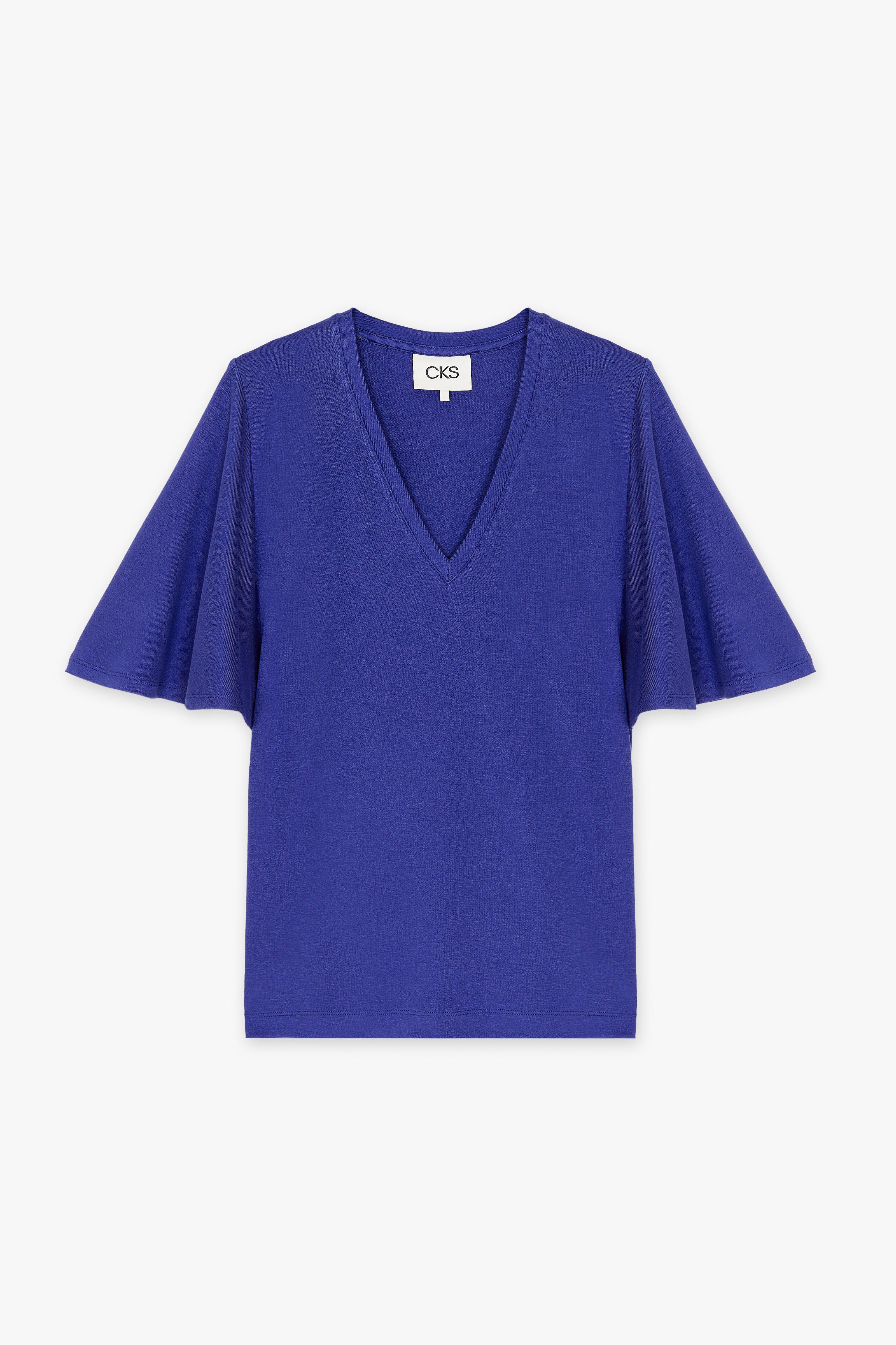 CKS Dames - TIKO - t-shirt korte mouwen - donkerblauw