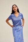 CKS Dames - NEBONY - t-shirt à manches courtes - bleu foncé
