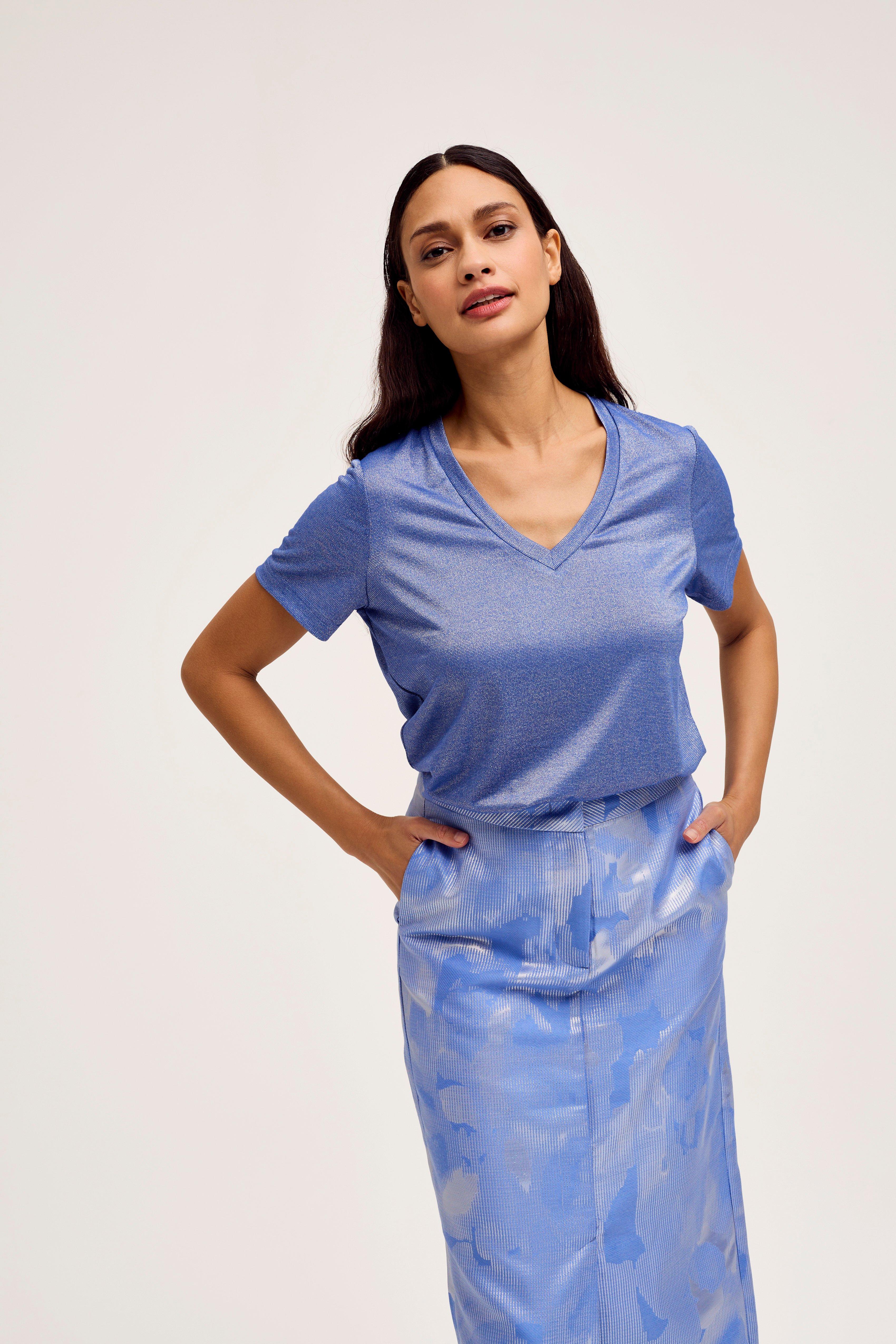 CKS Dames - NEBONY - t-shirt korte mouwen - donkerblauw