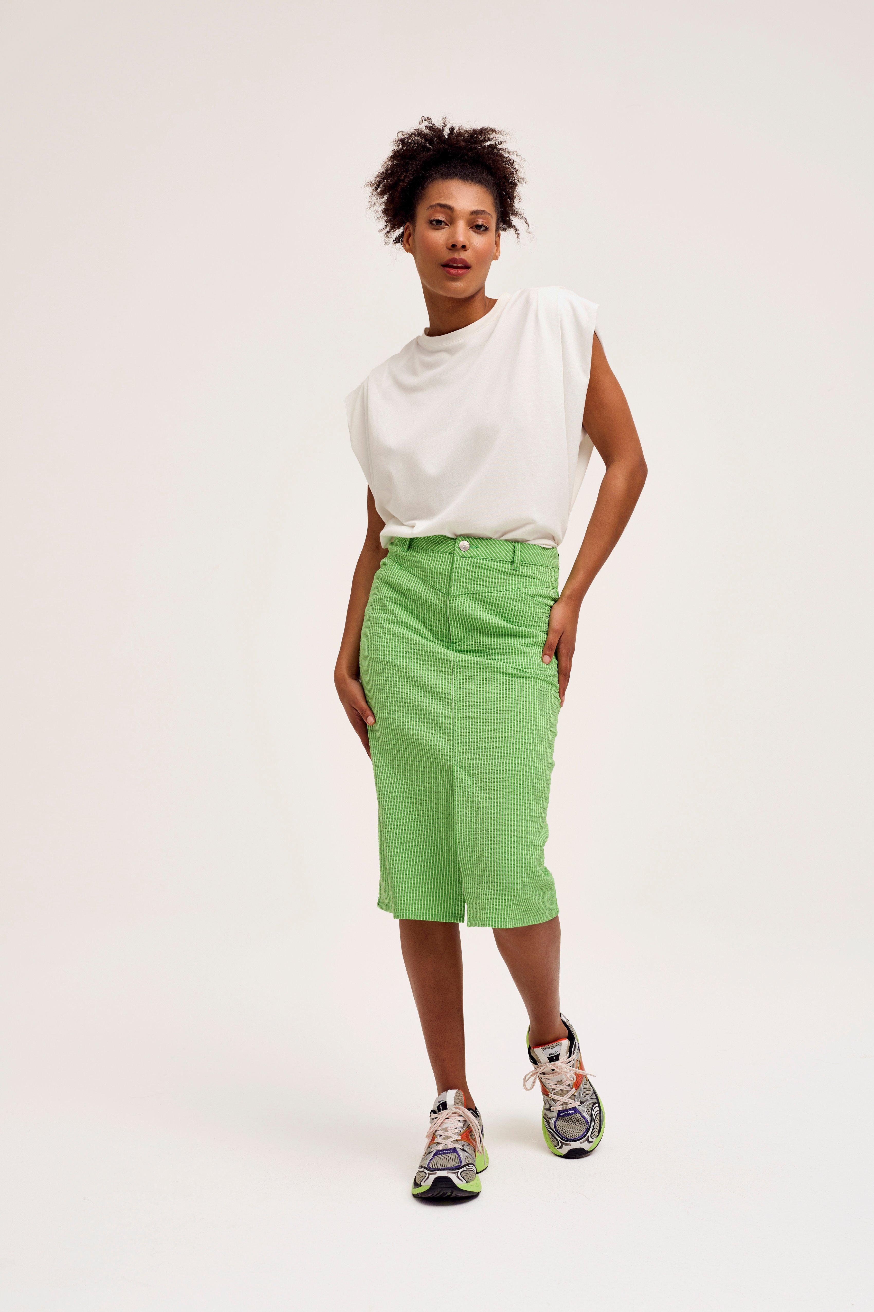 CKS Dames - BENEATH - midi skirt - green