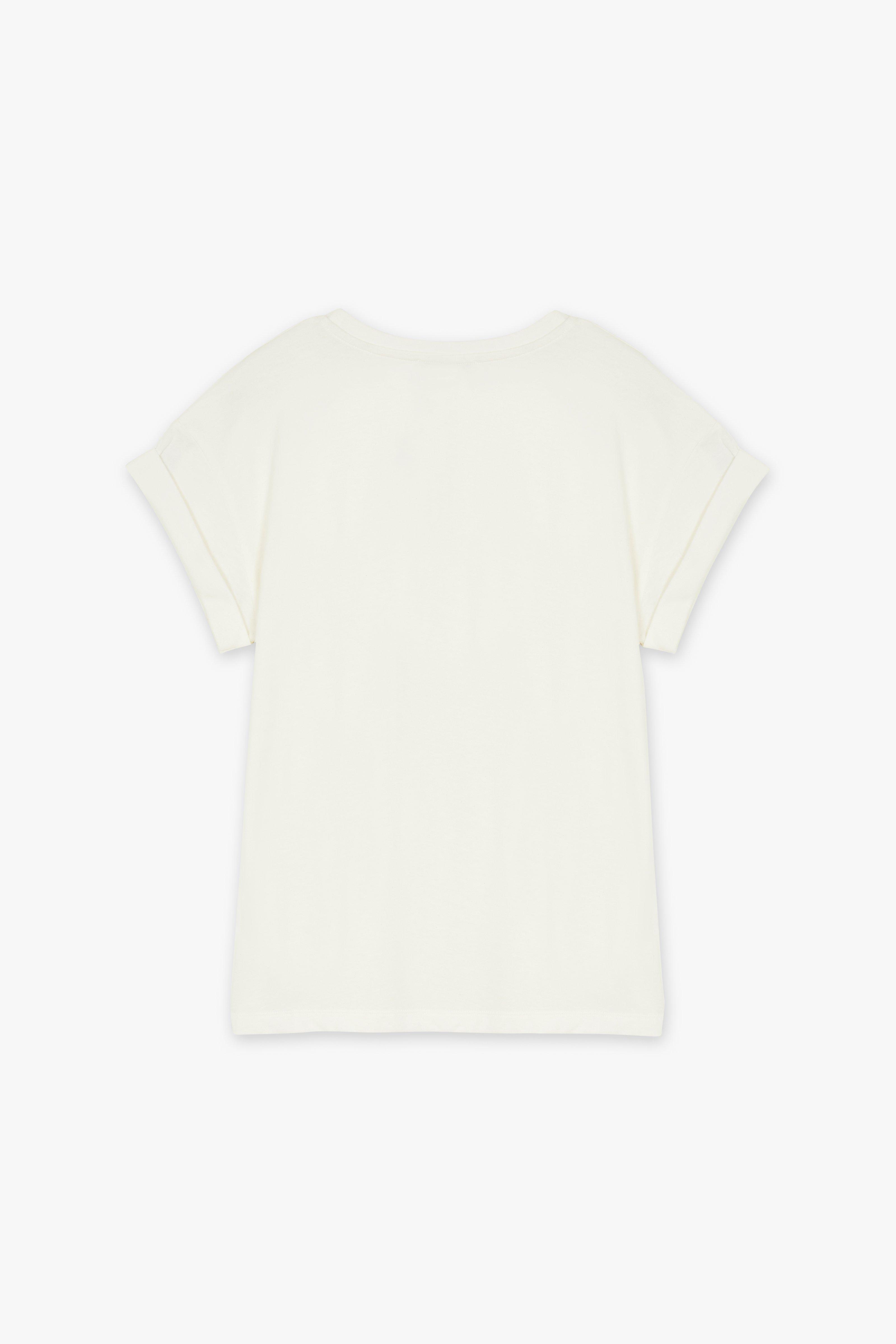 CKS Dames - JUNA - t-shirt korte mouwen - lichtbeige