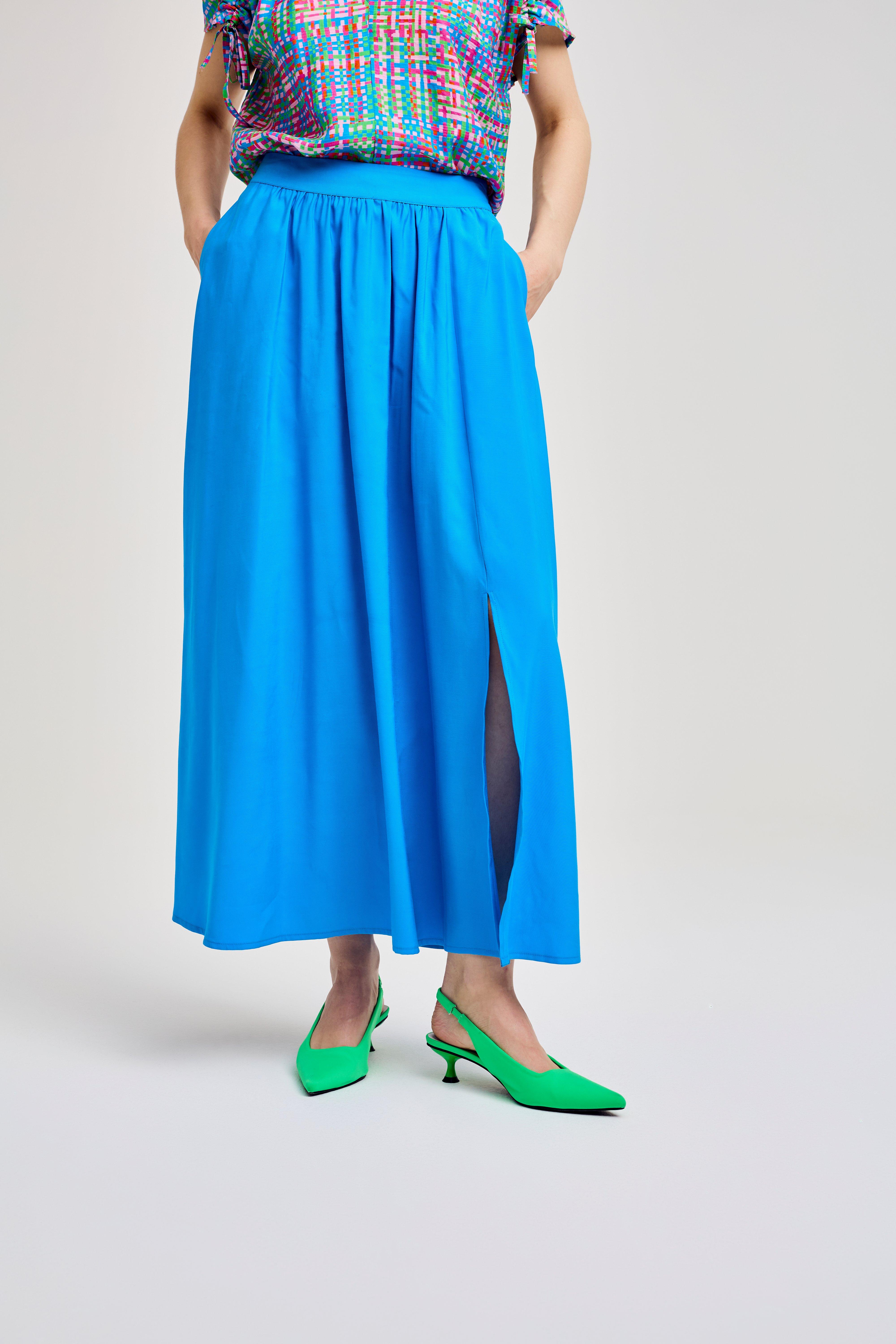CKS Dames - SKOPJE - midi skirt - vivid blue