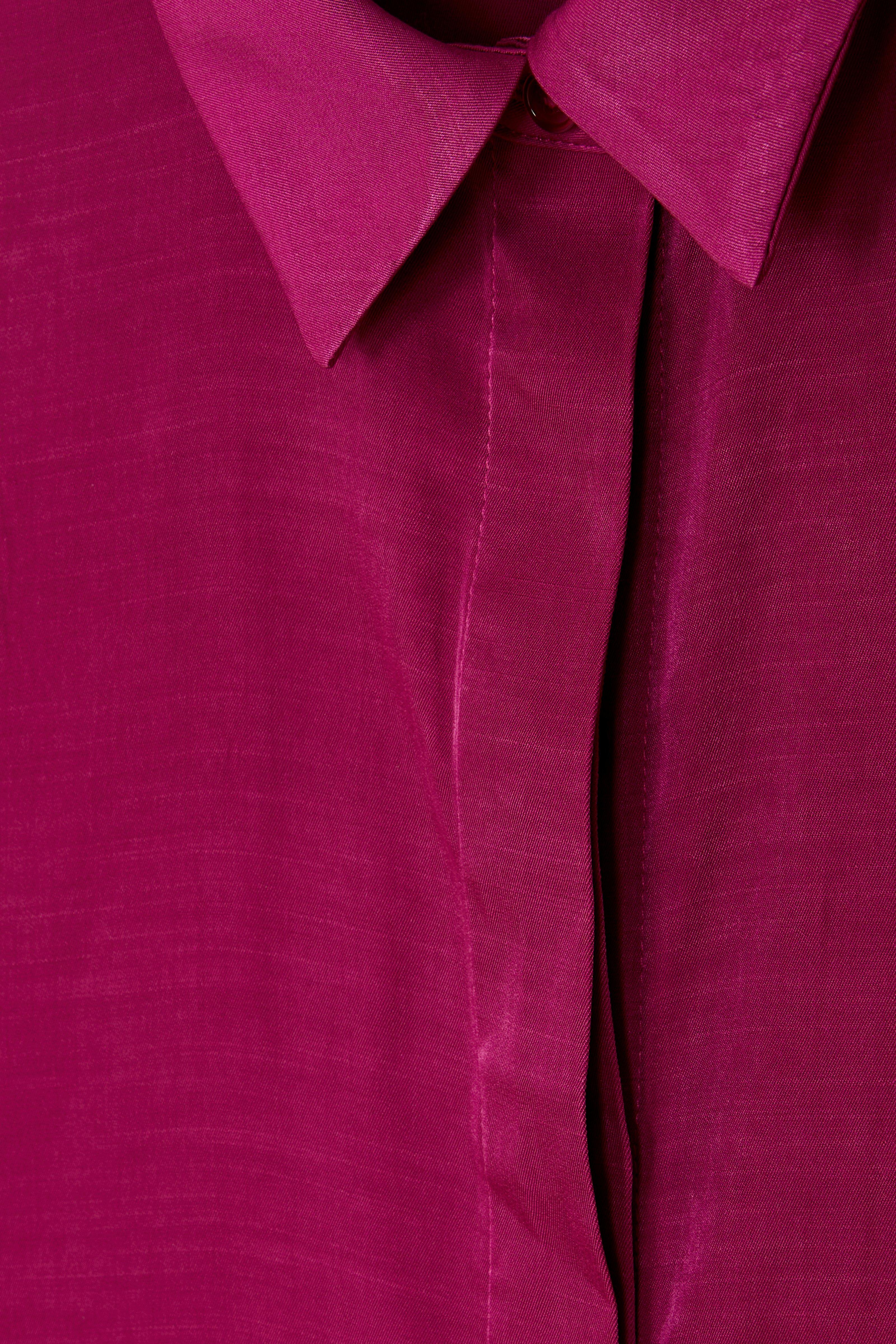 CKS Dames - RUTTEN - blouse short sleeves - dark pink