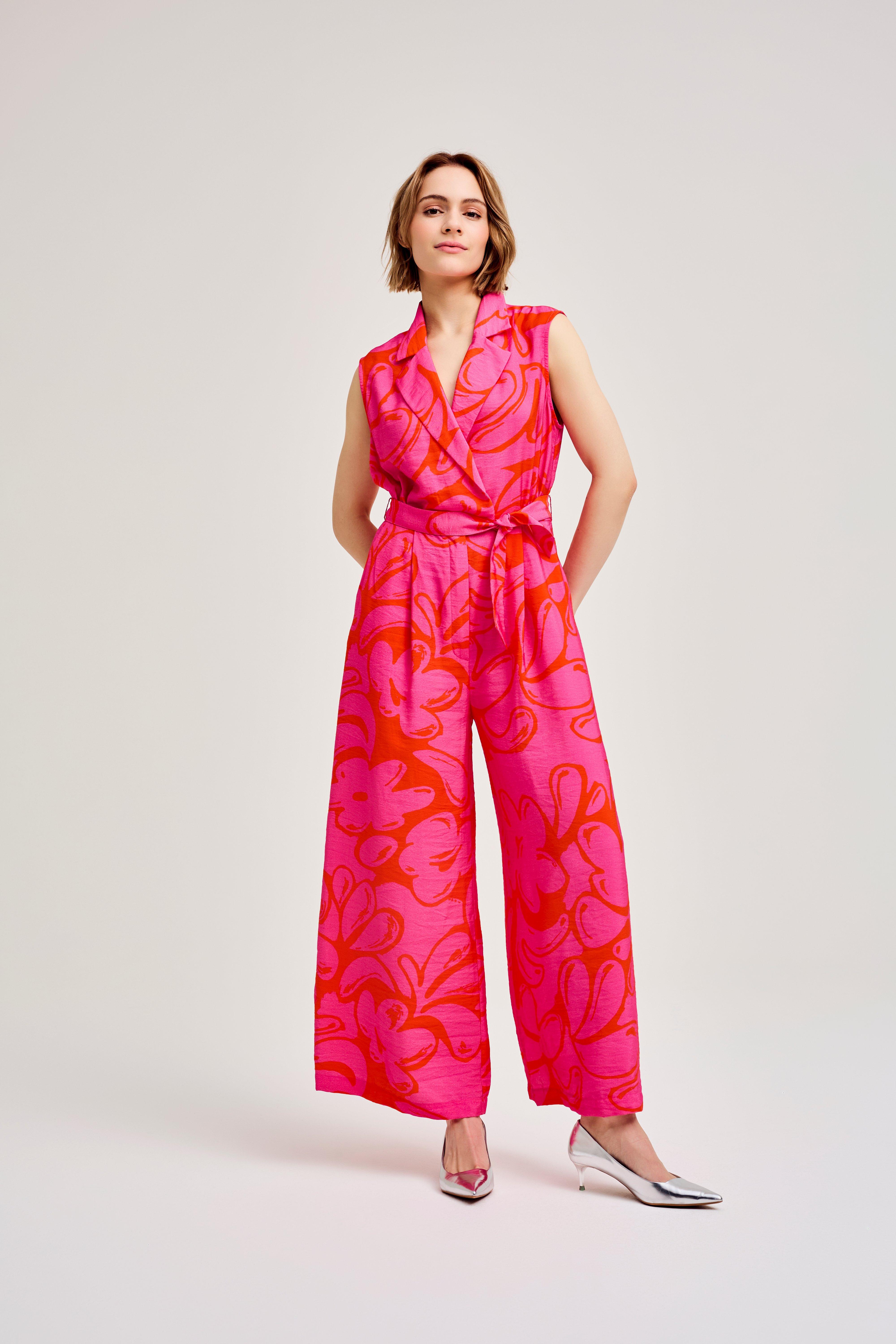 CKS Dames - JANALONG - jumpsuit - felroze