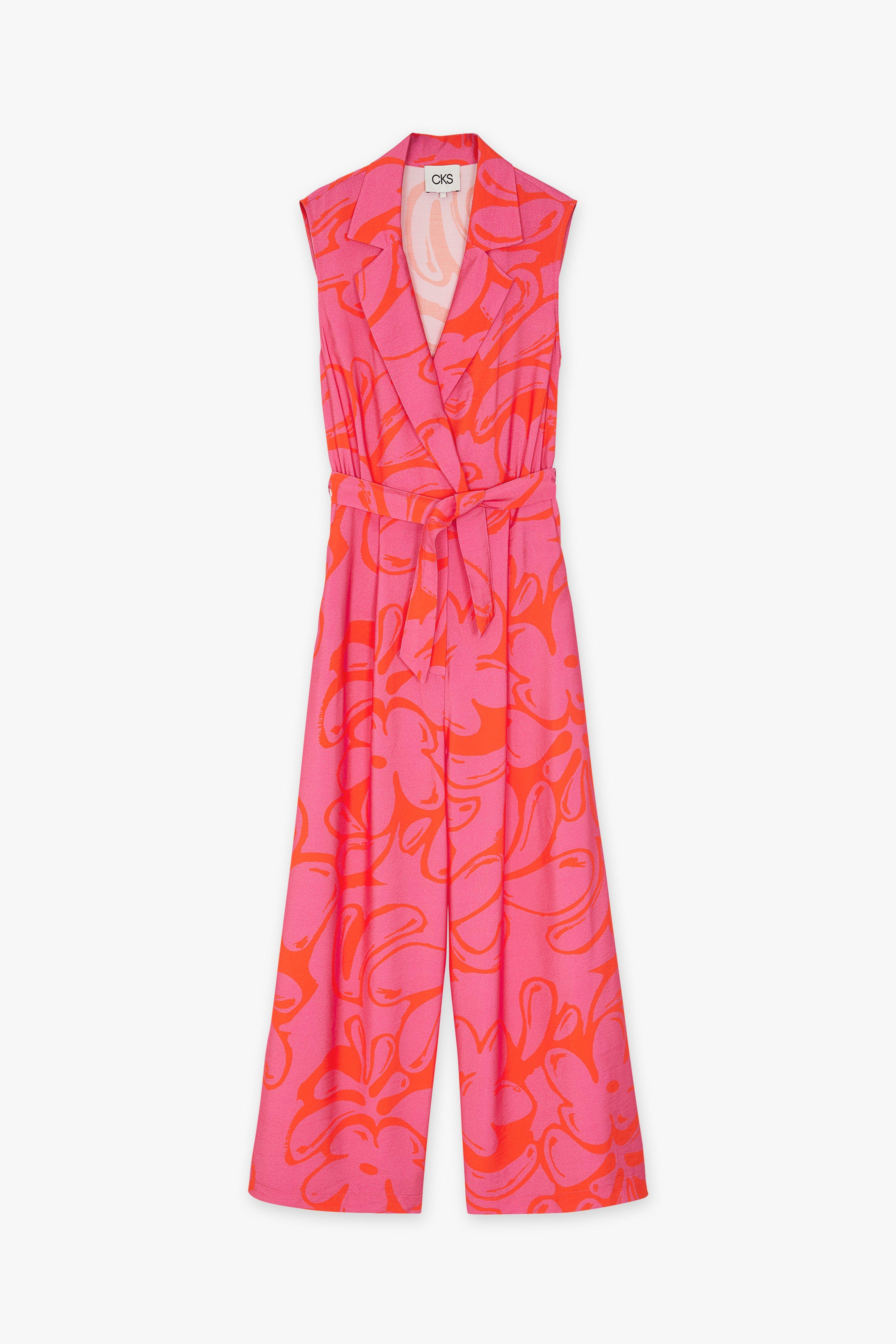 CKS Dames - JANALONG - jumpsuit - felroze