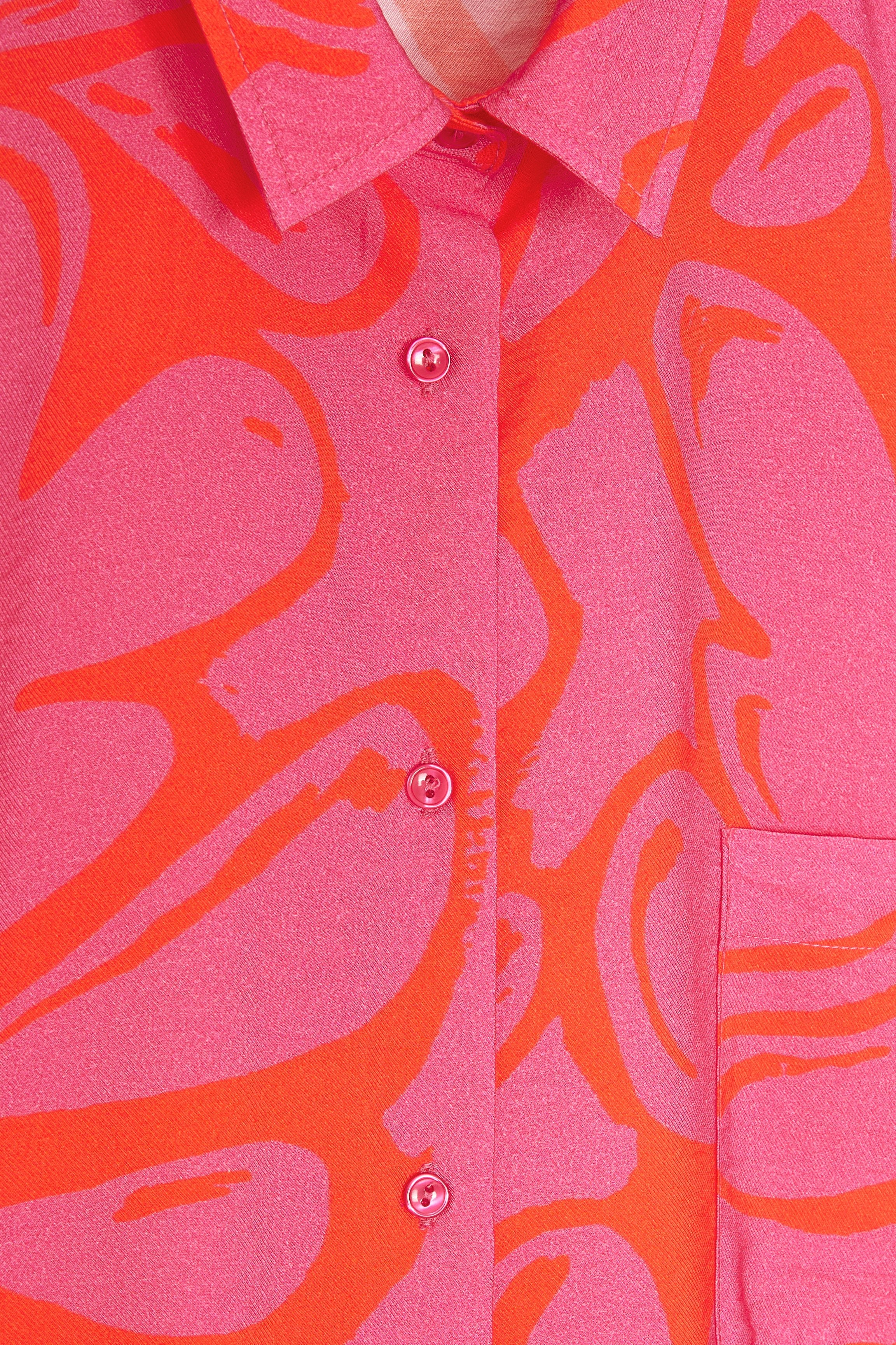 CKS Dames - SELAH - blouse korte mouwen - intens roze