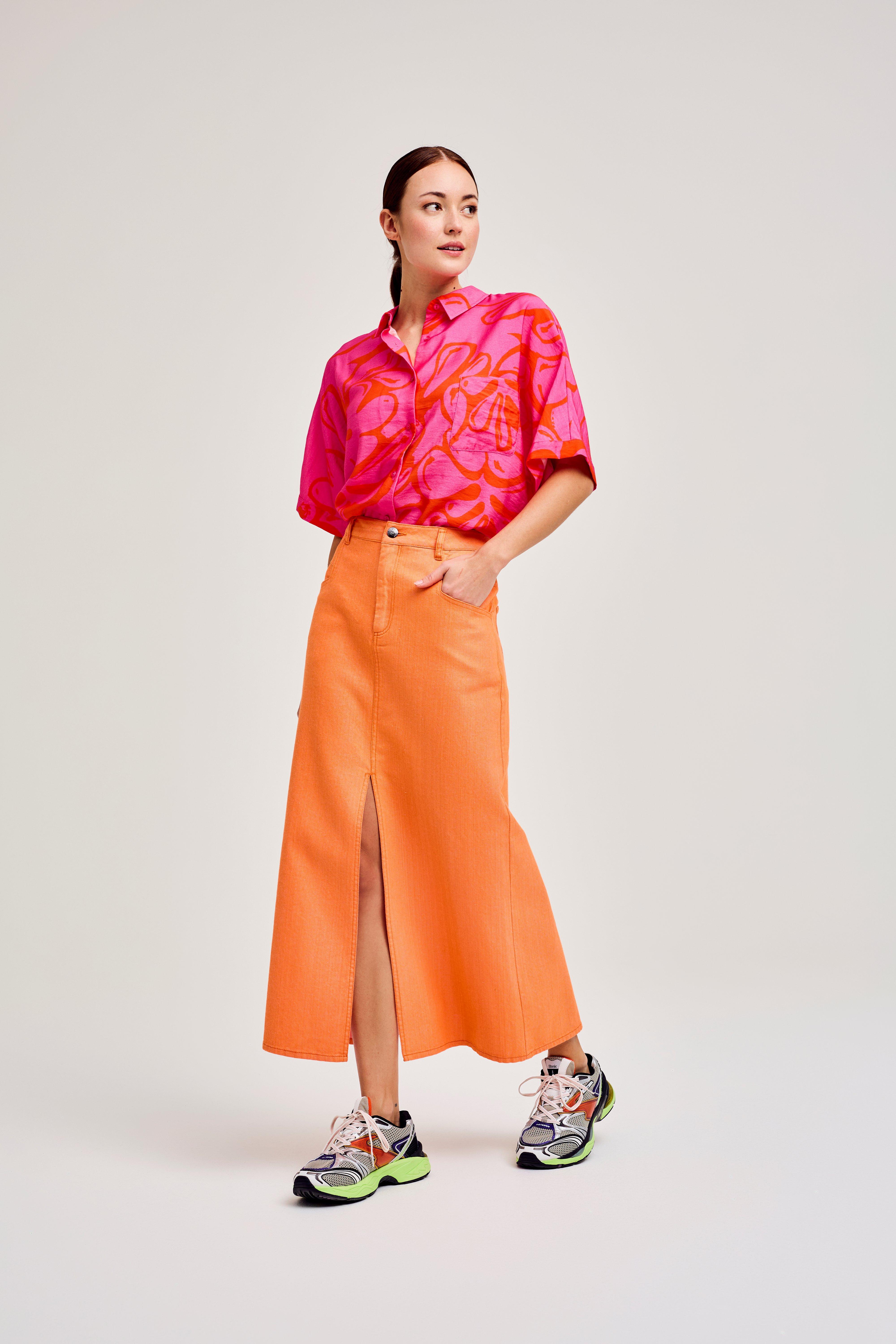 CKS Dames - SELAH - blouse long sleeves - bright pink