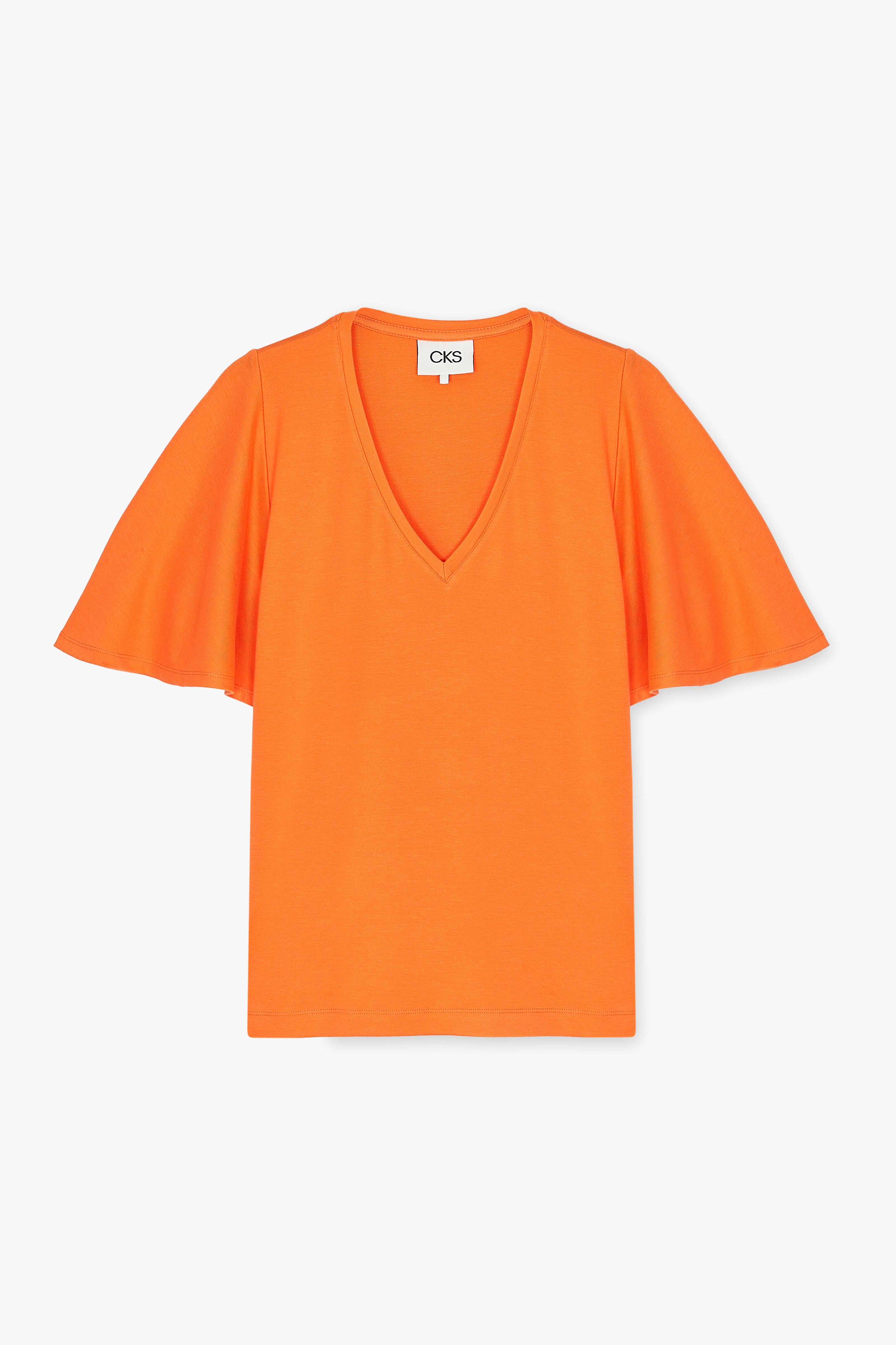 CKS Dames - TIKO - t-shirt short sleeves - bright orange