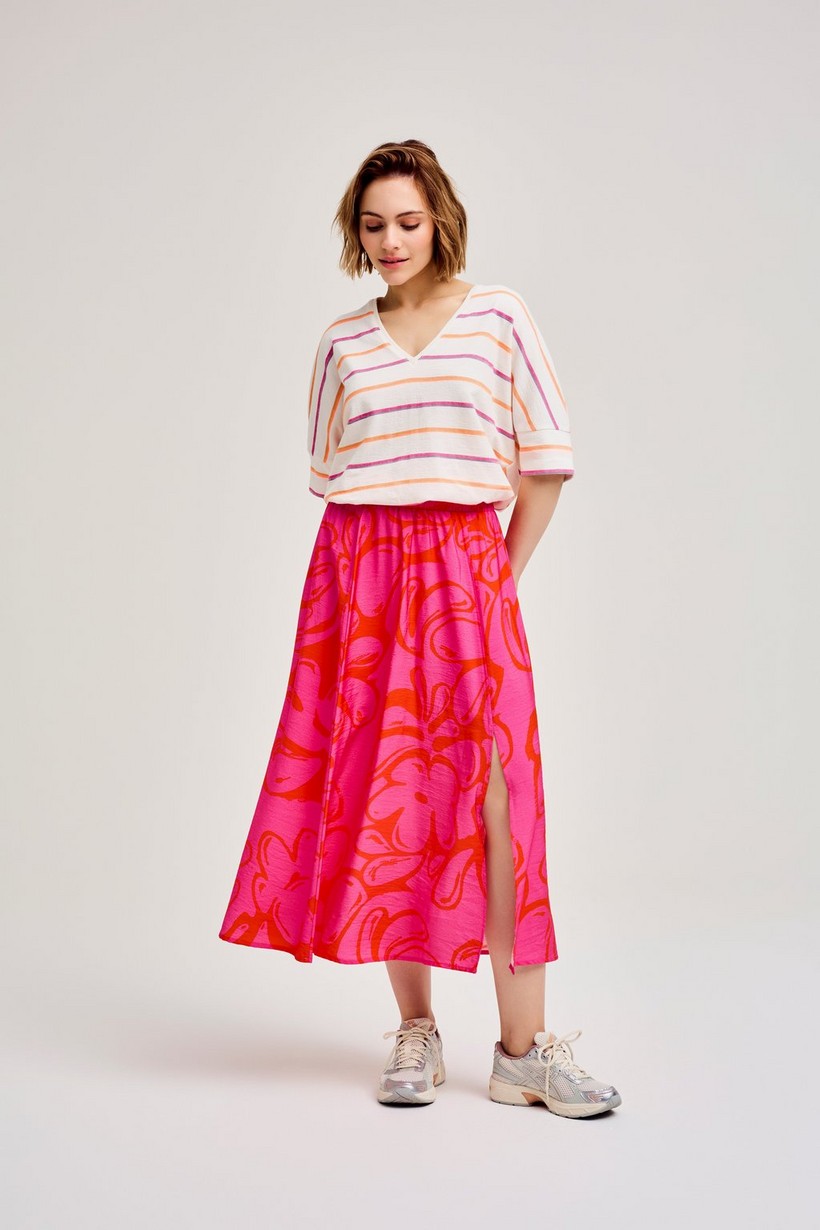 CKS Dames - VALENCINE - midi skirt - bright pink