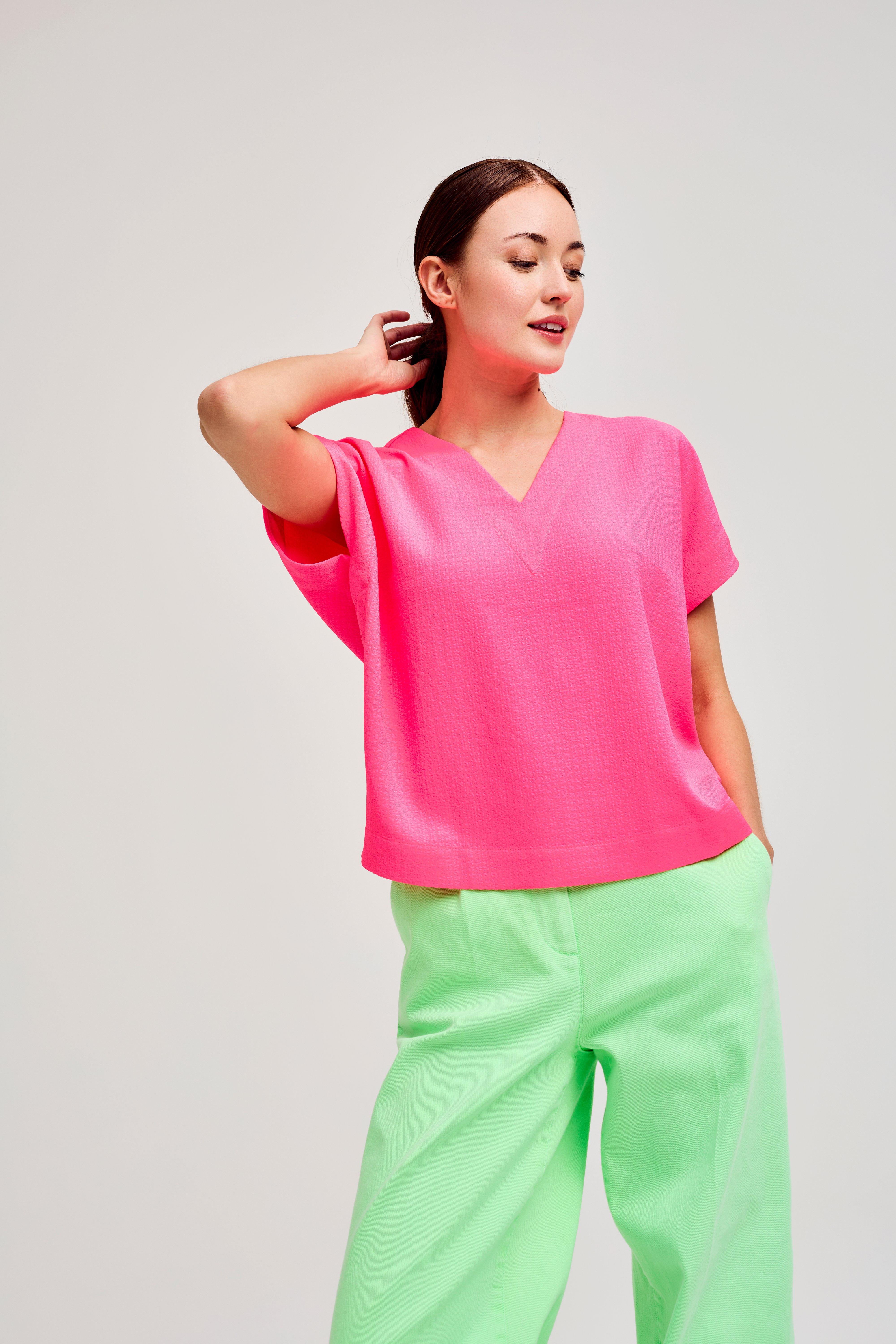 CKS Dames - SABA - blouse long sleeves - bright pink