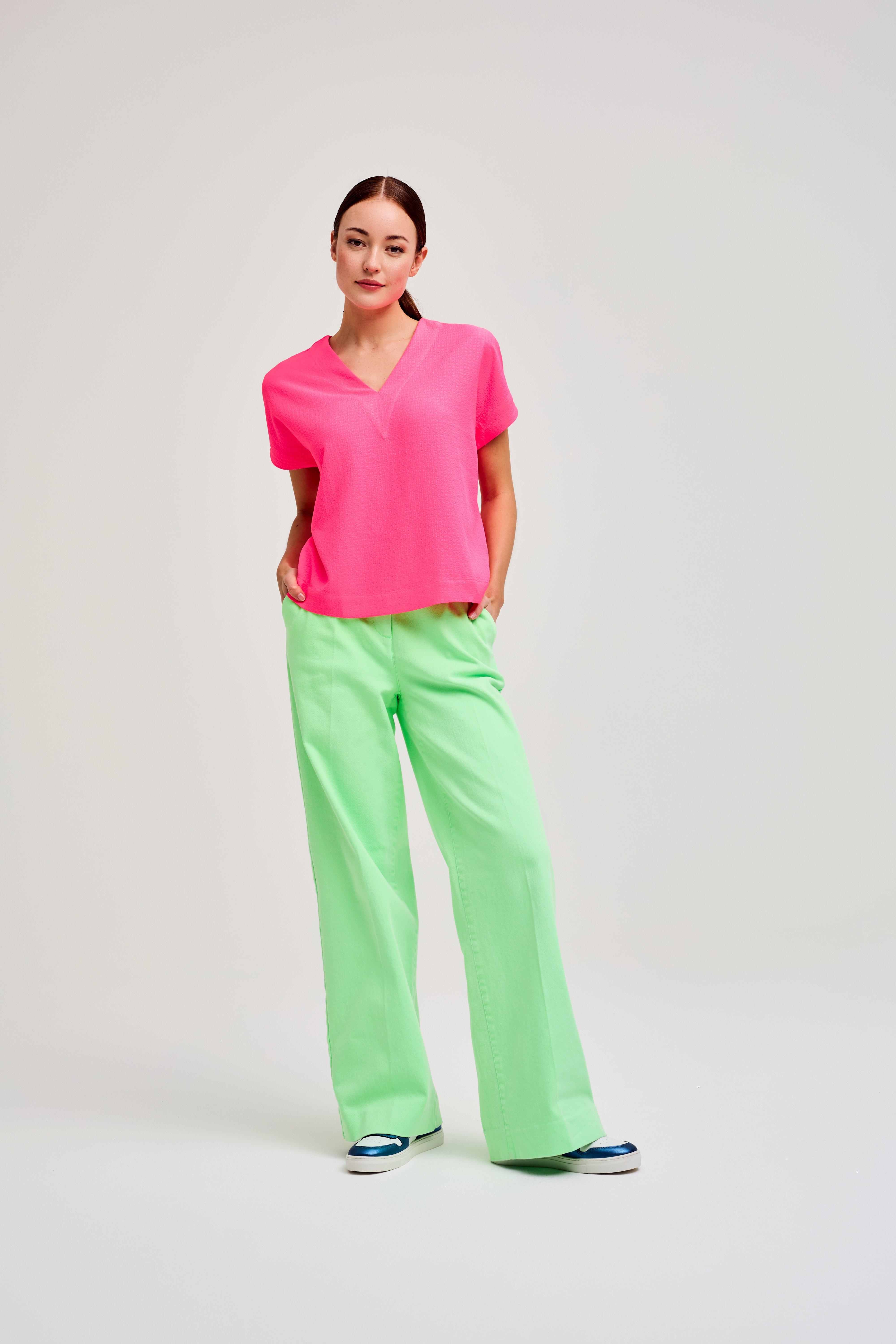 CKS Dames - SABA - blouse lange mouwen - intens roze