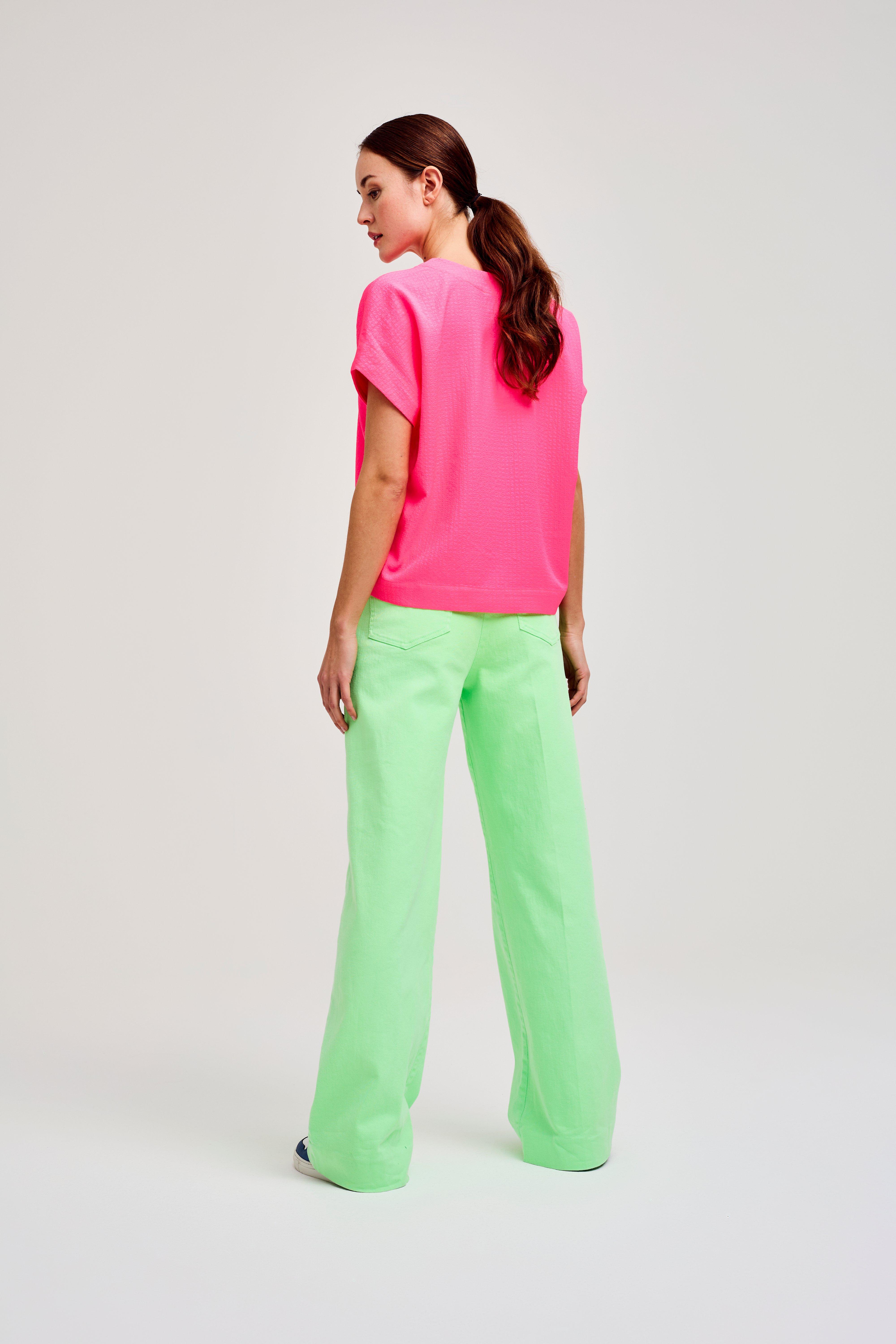 CKS Dames - SABA - blouse lange mouwen - intens roze