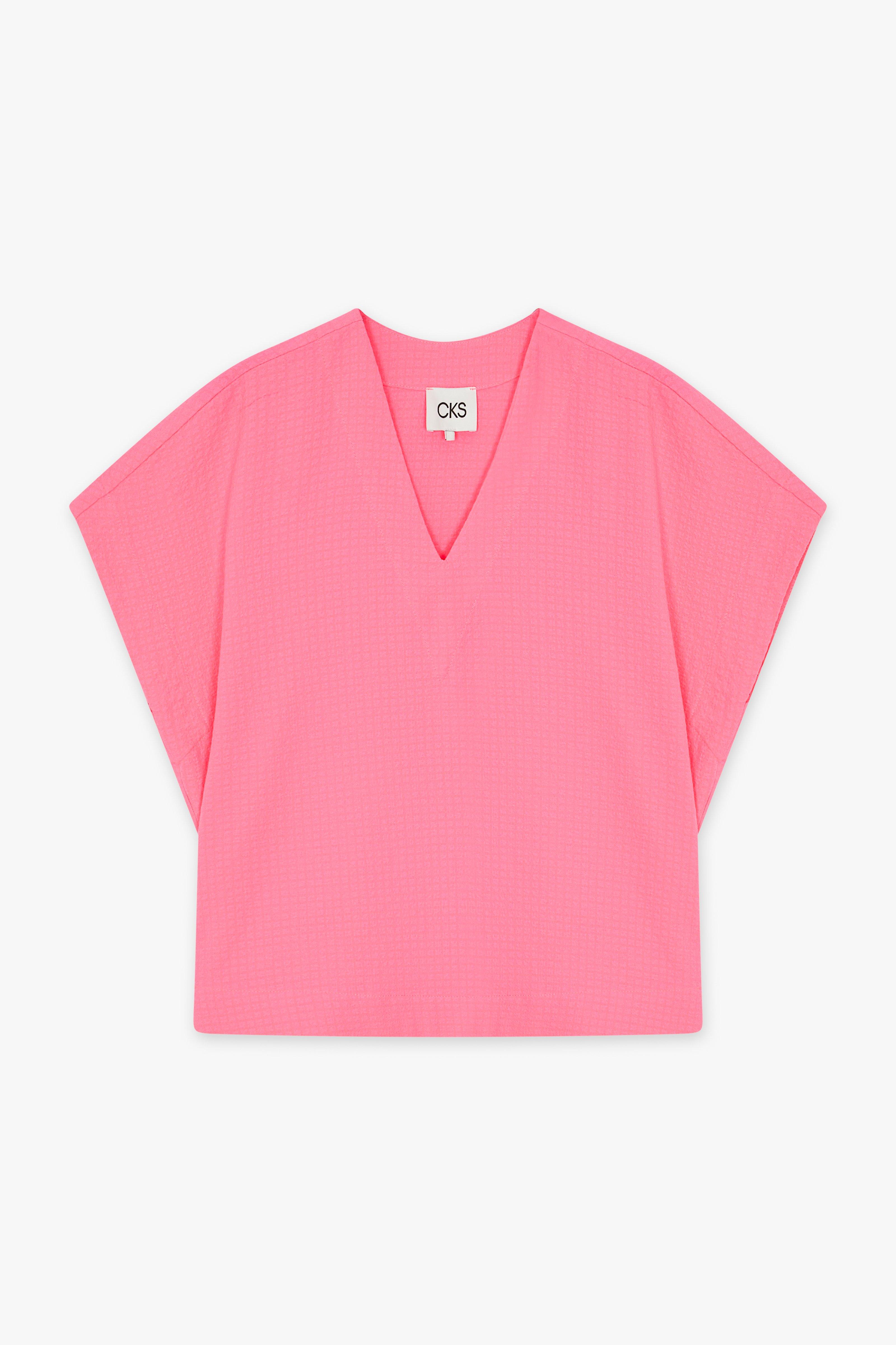 CKS Dames - SABA - blouse lange mouwen - intens roze