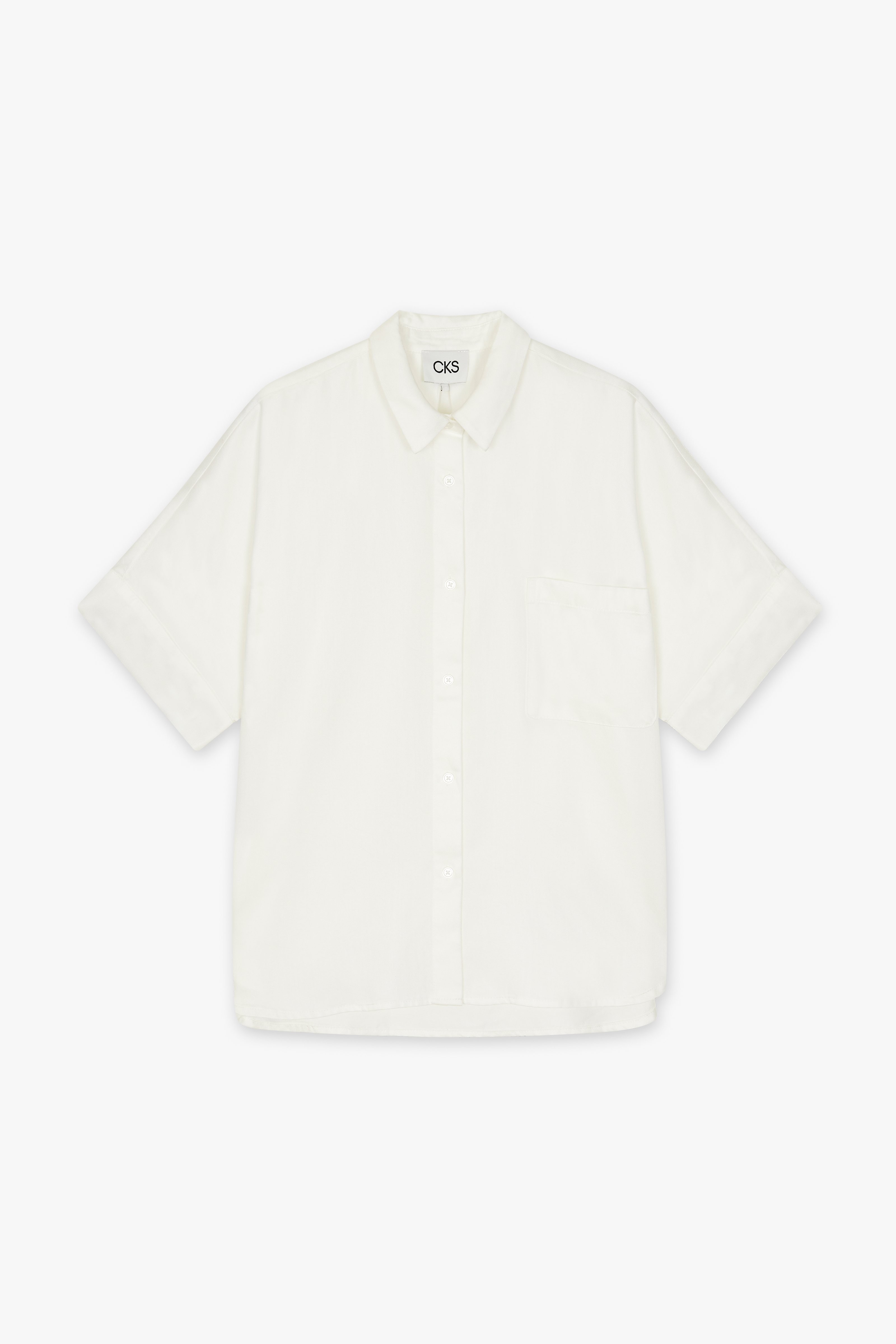 CKS Dames - SELAH - blouse korte mouwen - wit