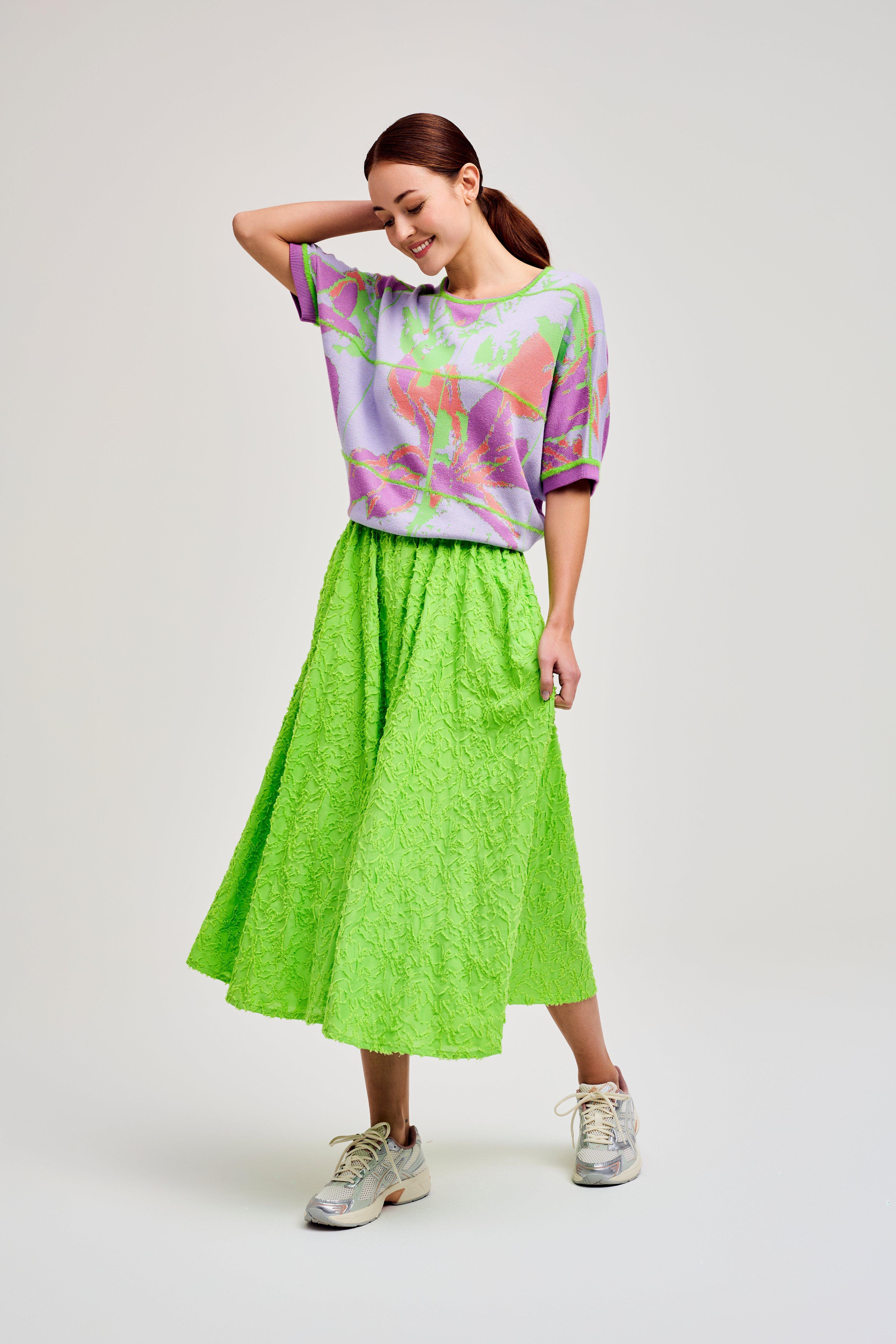 CKS Dames - VALENCINE - midi skirt - bright green