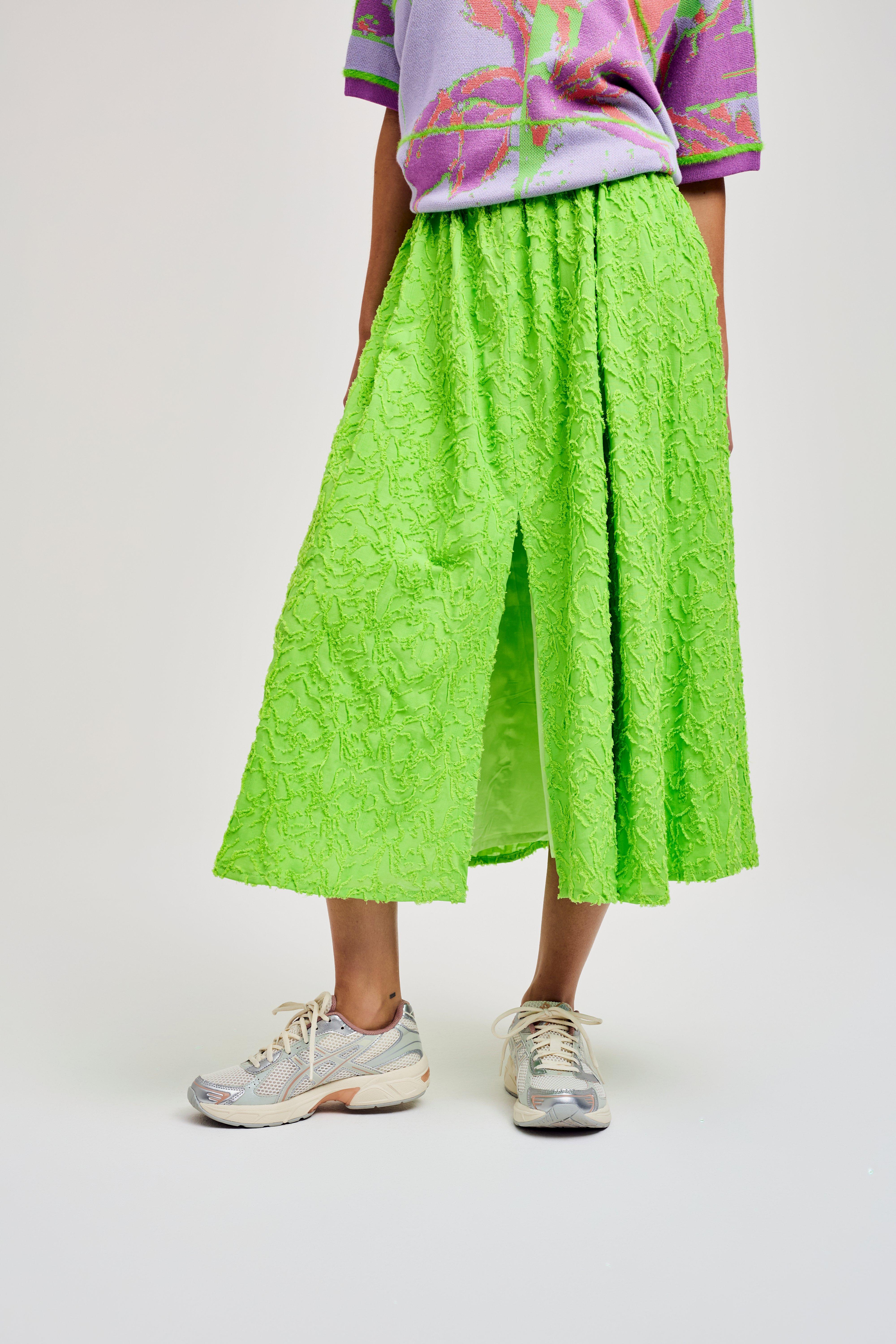 CKS Dames - VALENCINE - midi skirt - bright green