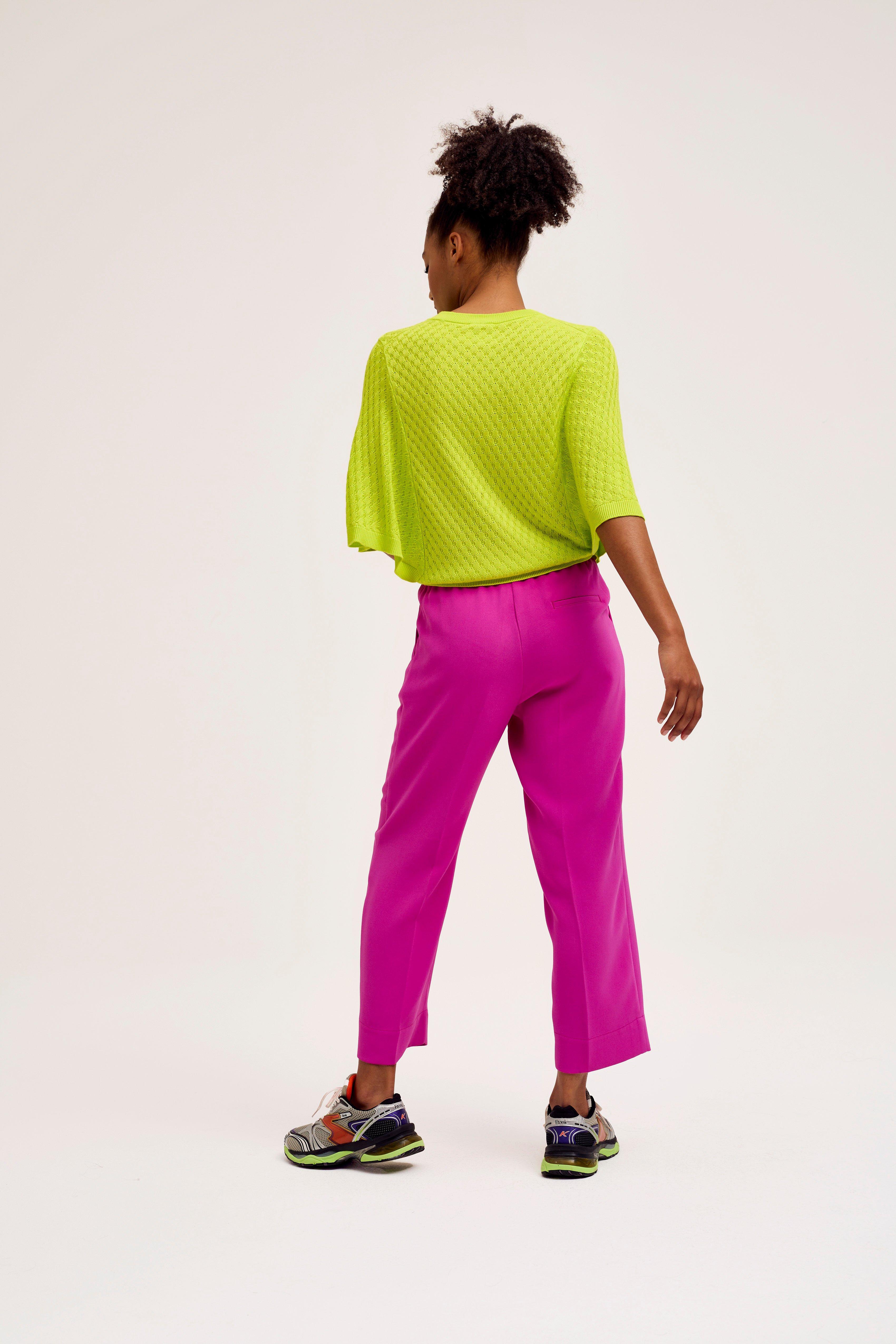 CKS Dames - PORT - knitted top - bright yellow