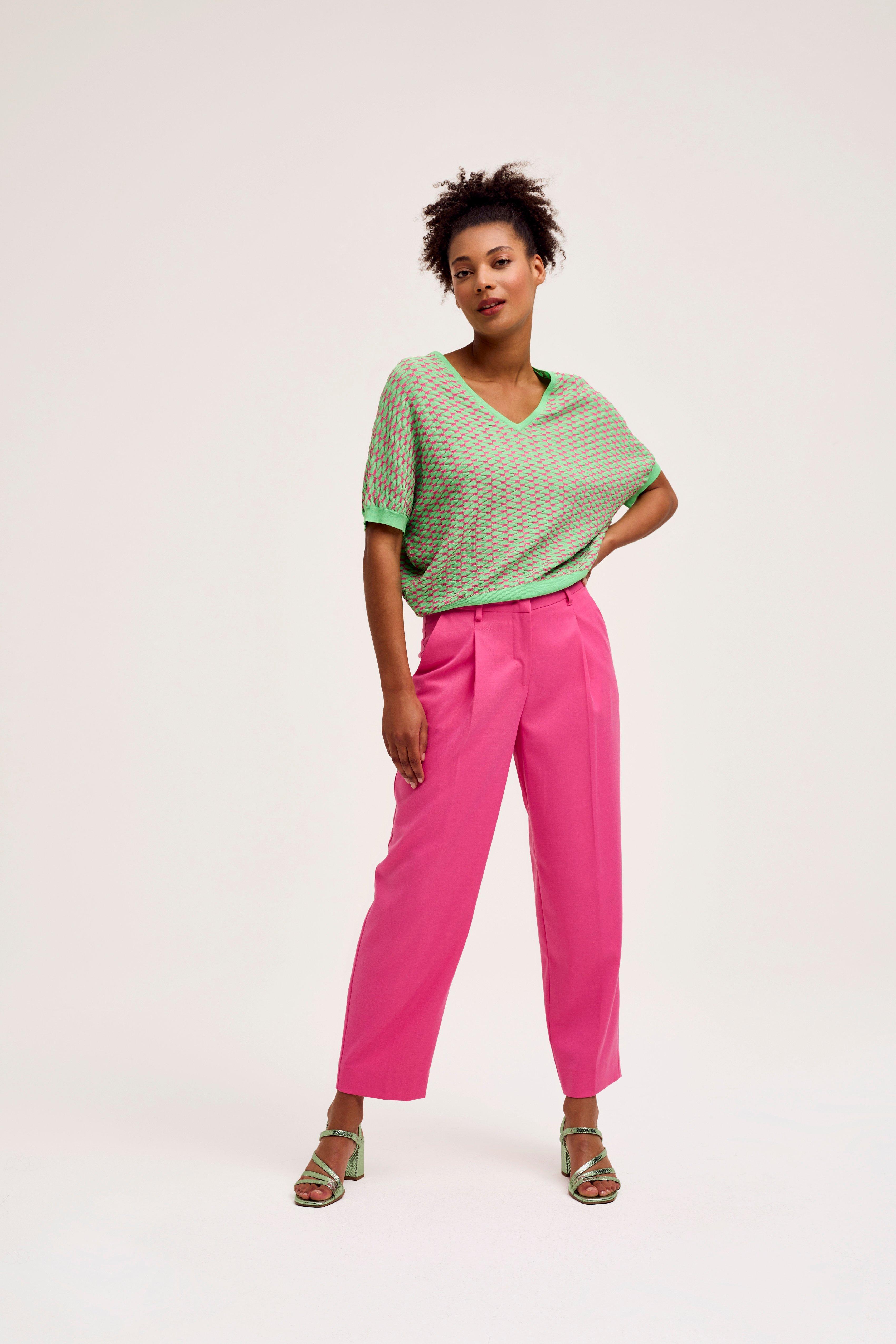 CKS Dames - PRIKKER - knitted top - light green