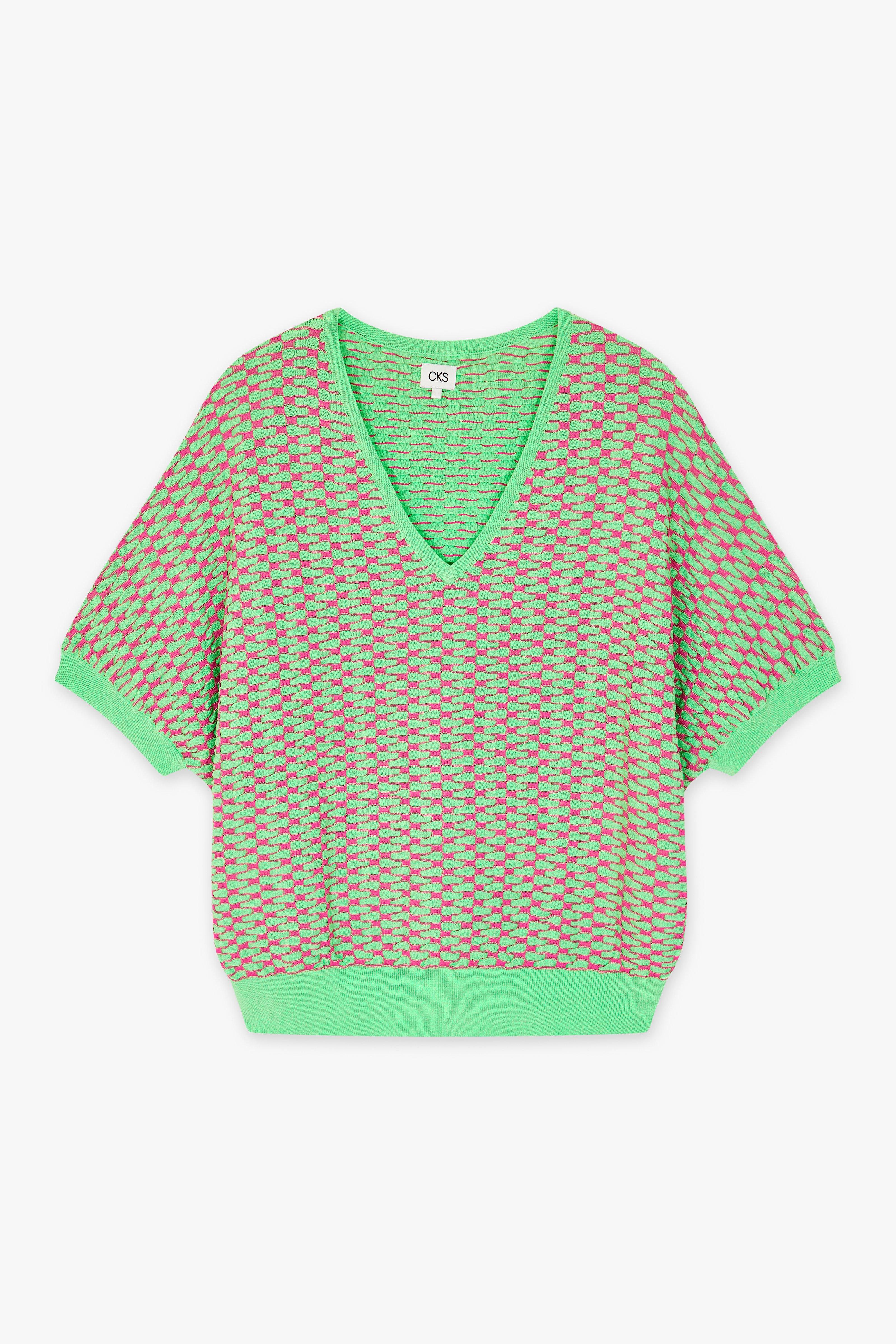 CKS Dames - PRIKKER - knitted top - light green