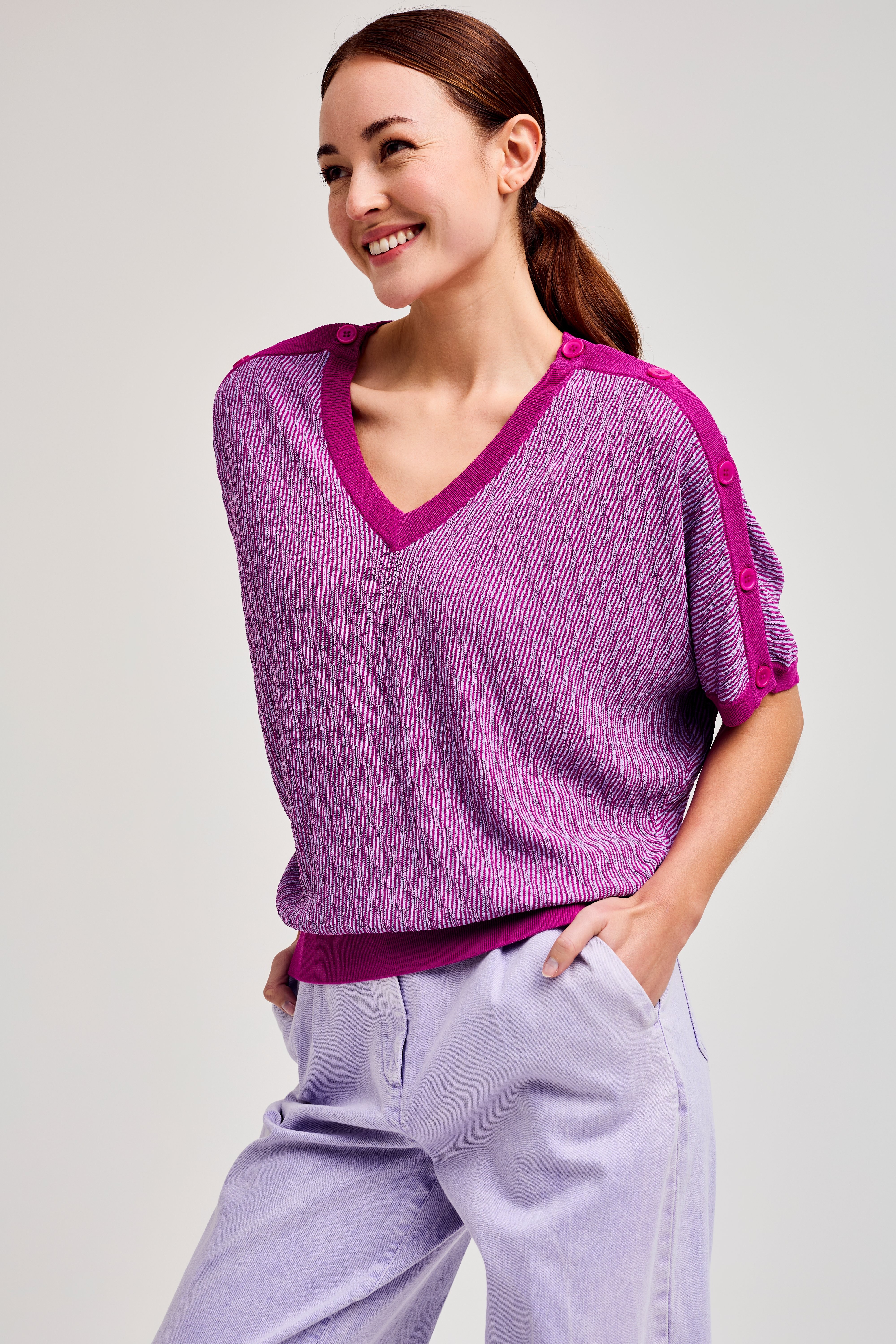 CKS Dames - POLKA - knitted top - pink