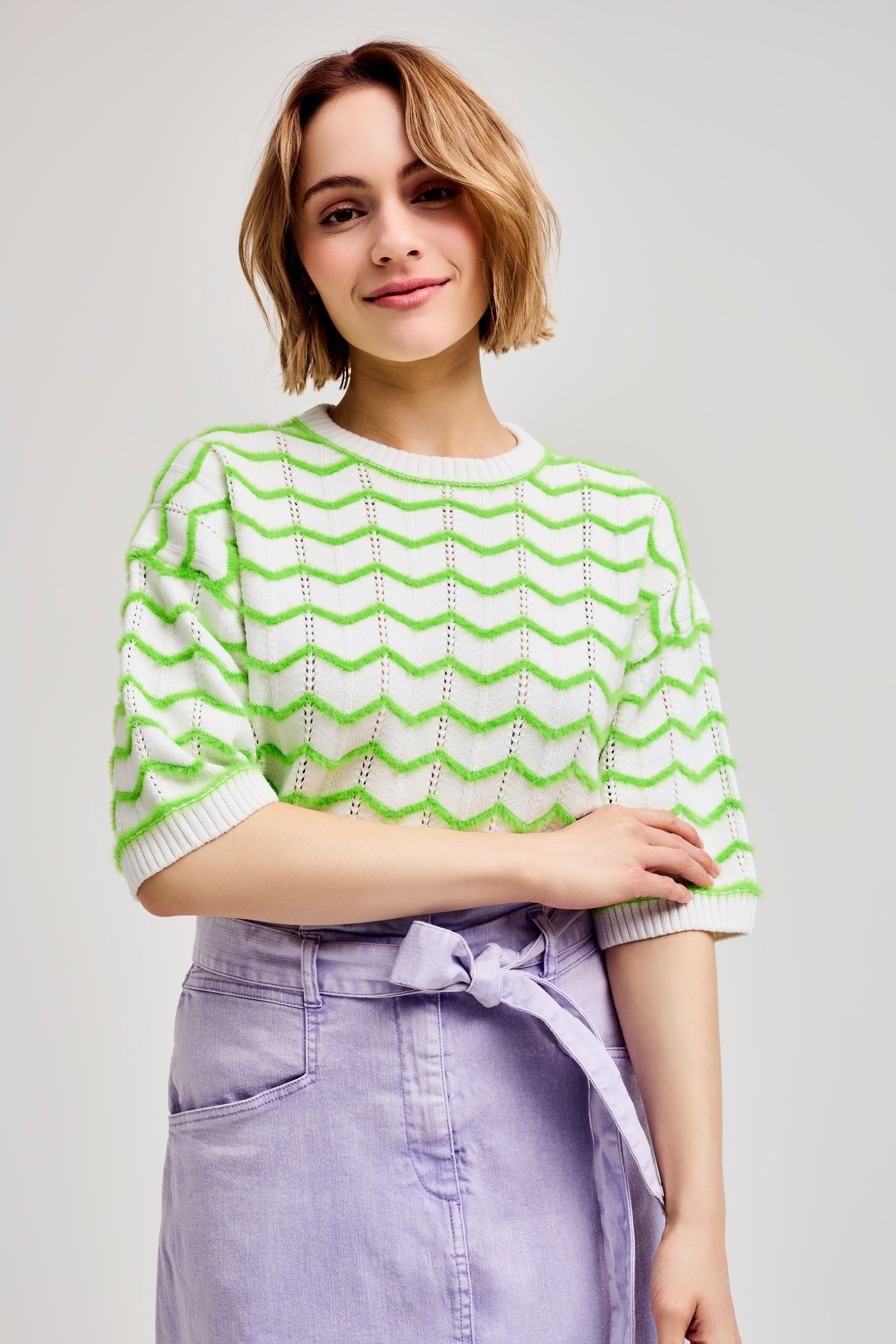 CKS Dames - PENFOLD - knitted top - bright green