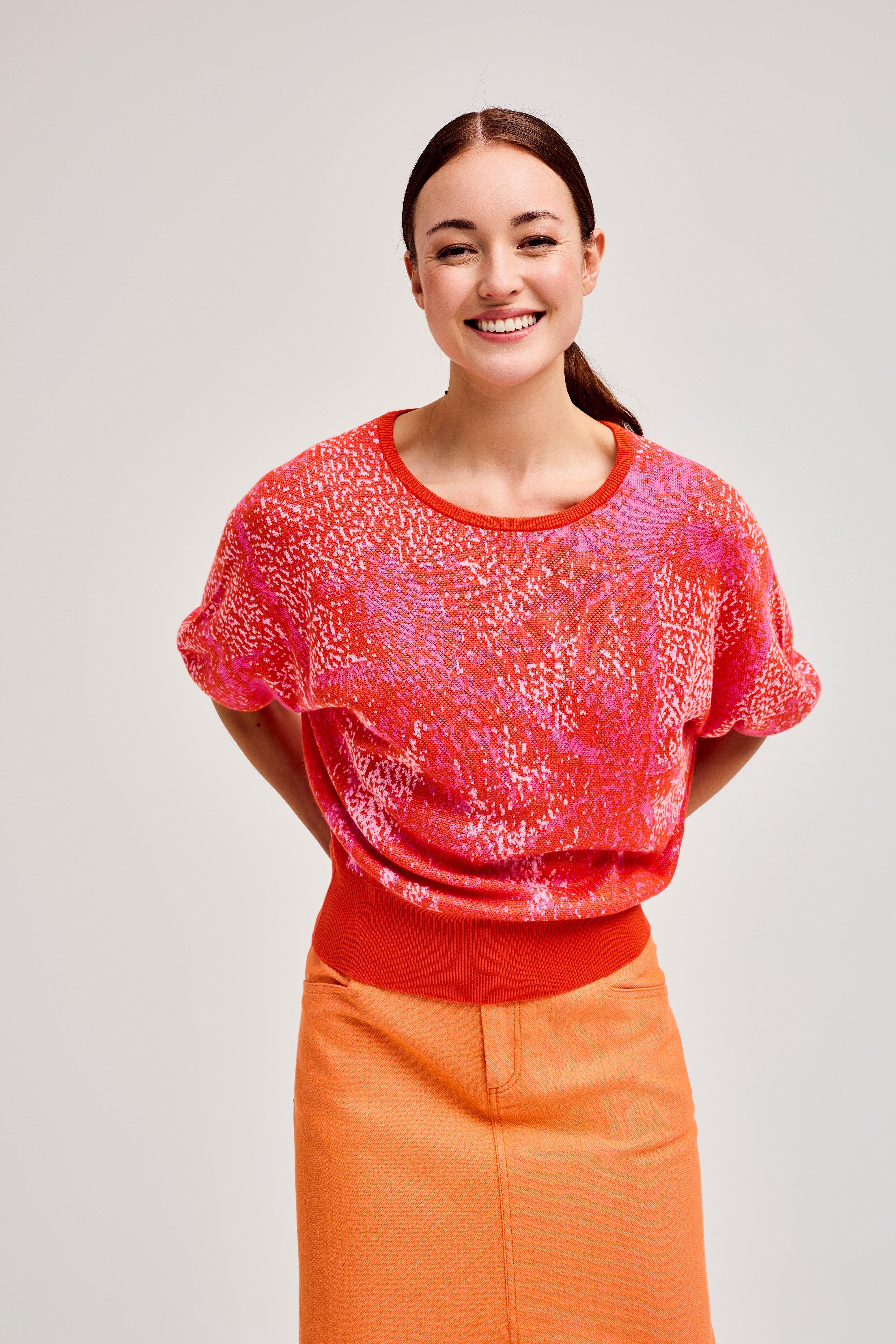 CKS Dames - PORTAL - knitted top - orange