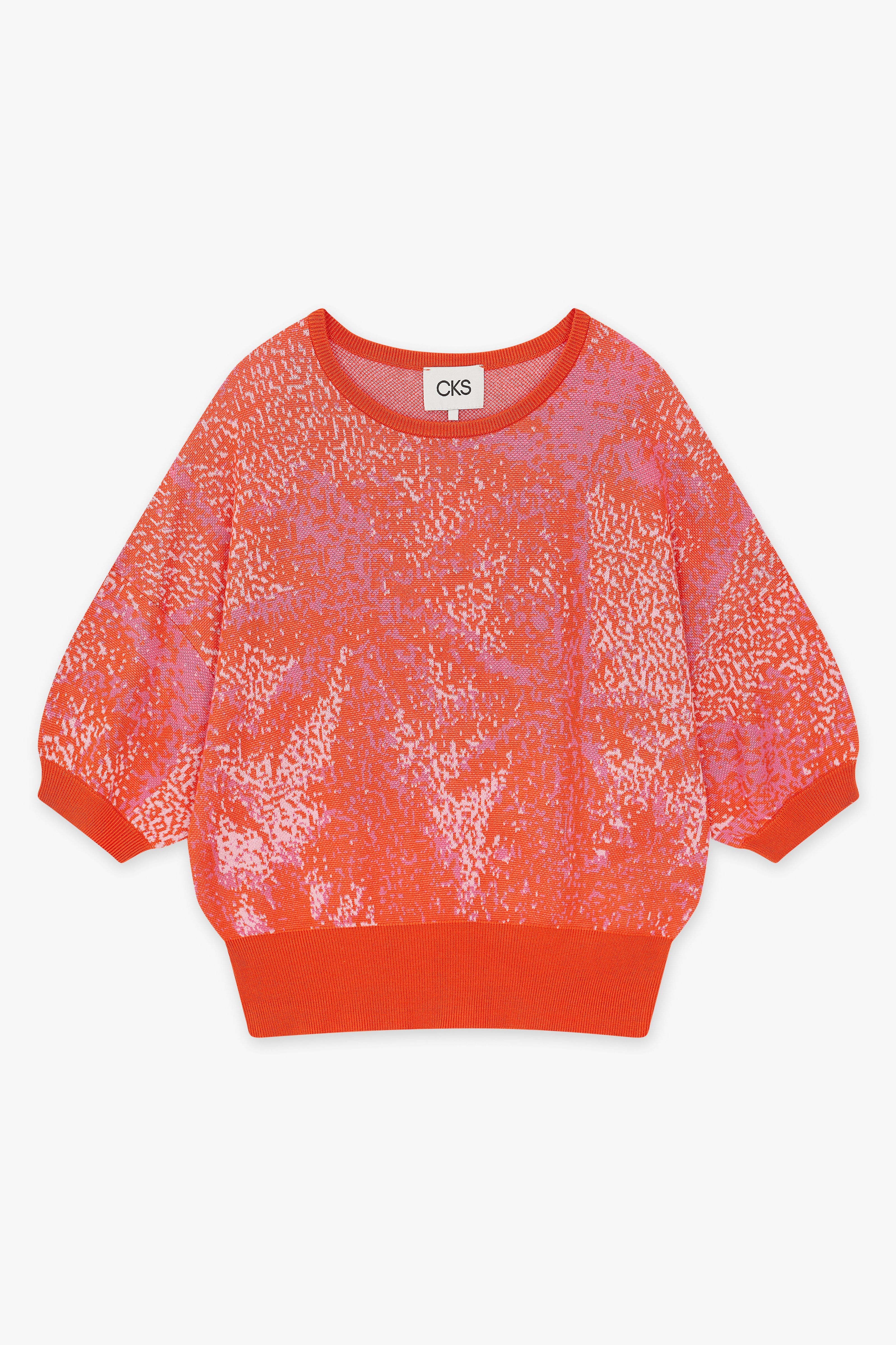 CKS Dames - PORTAL - knitted top - orange