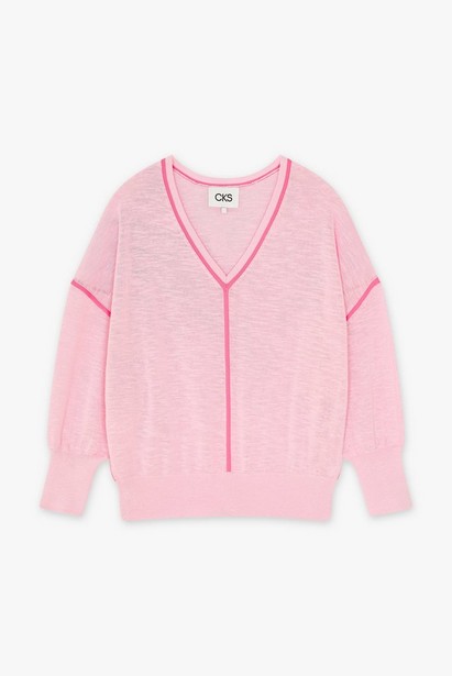 CKS Dames - PHANTA - knitted top - light pink