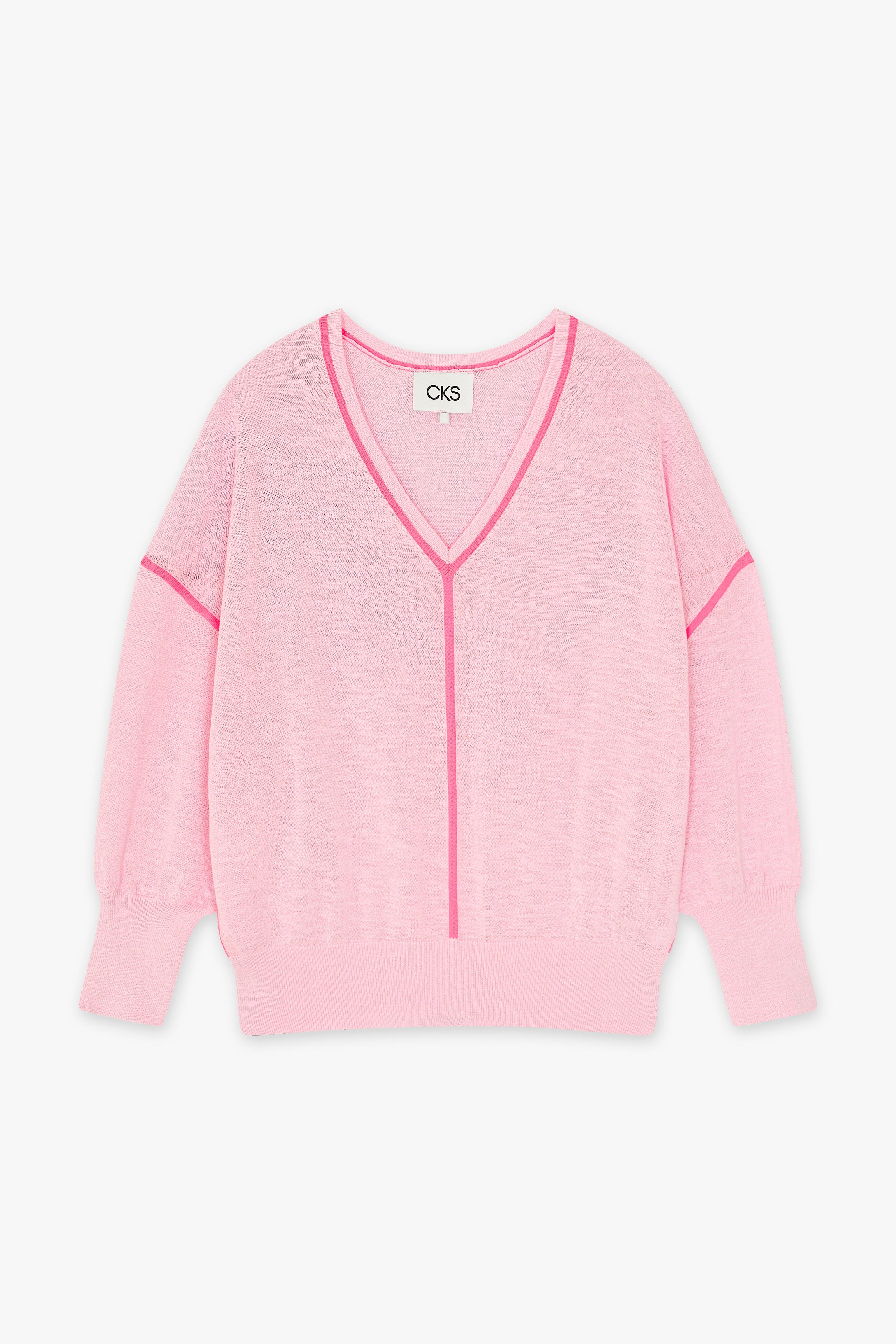 CKS Dames - PHANTA - knitted top - light pink