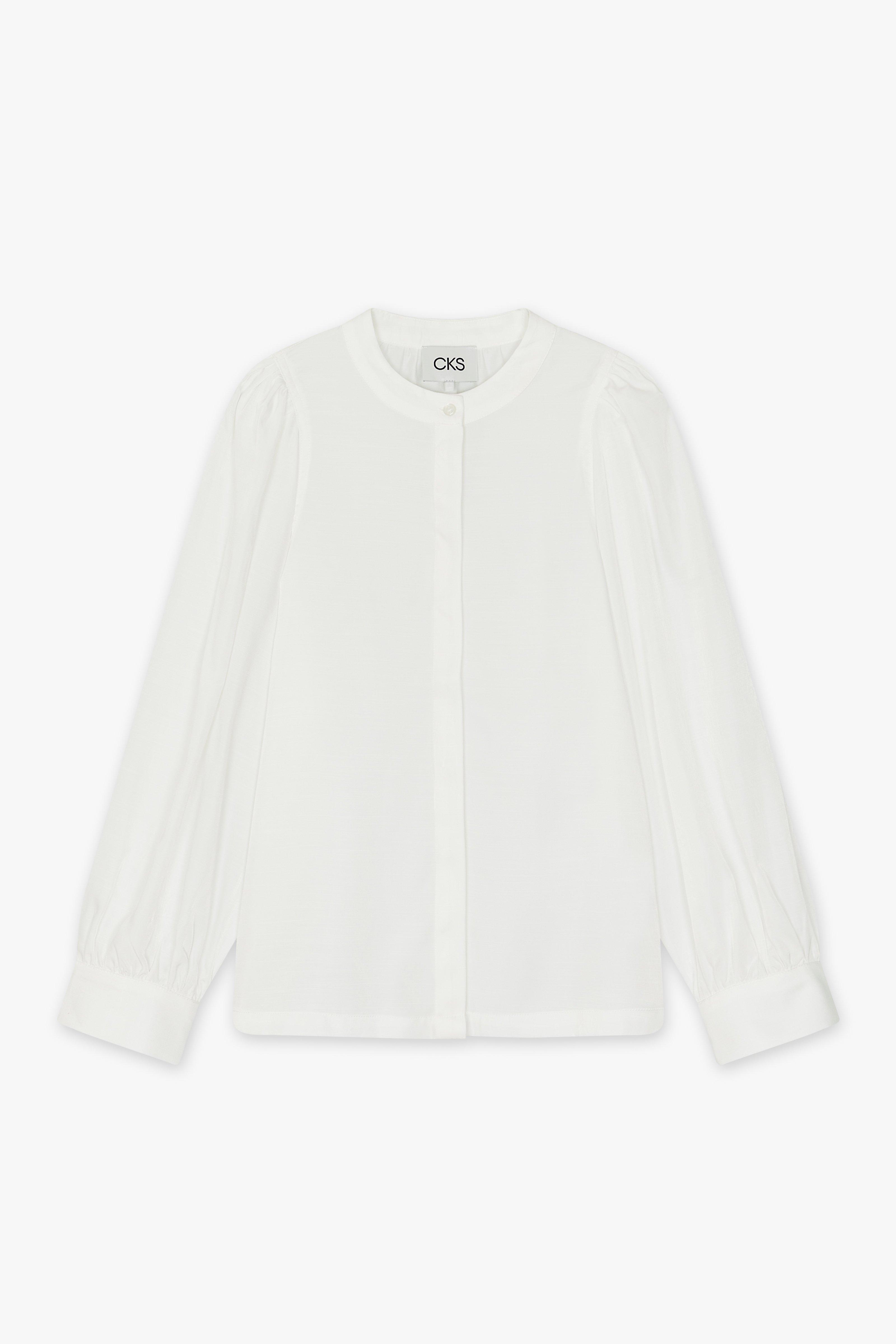 CKS Dames - ROSALINE - blouse korte mouwen - wit