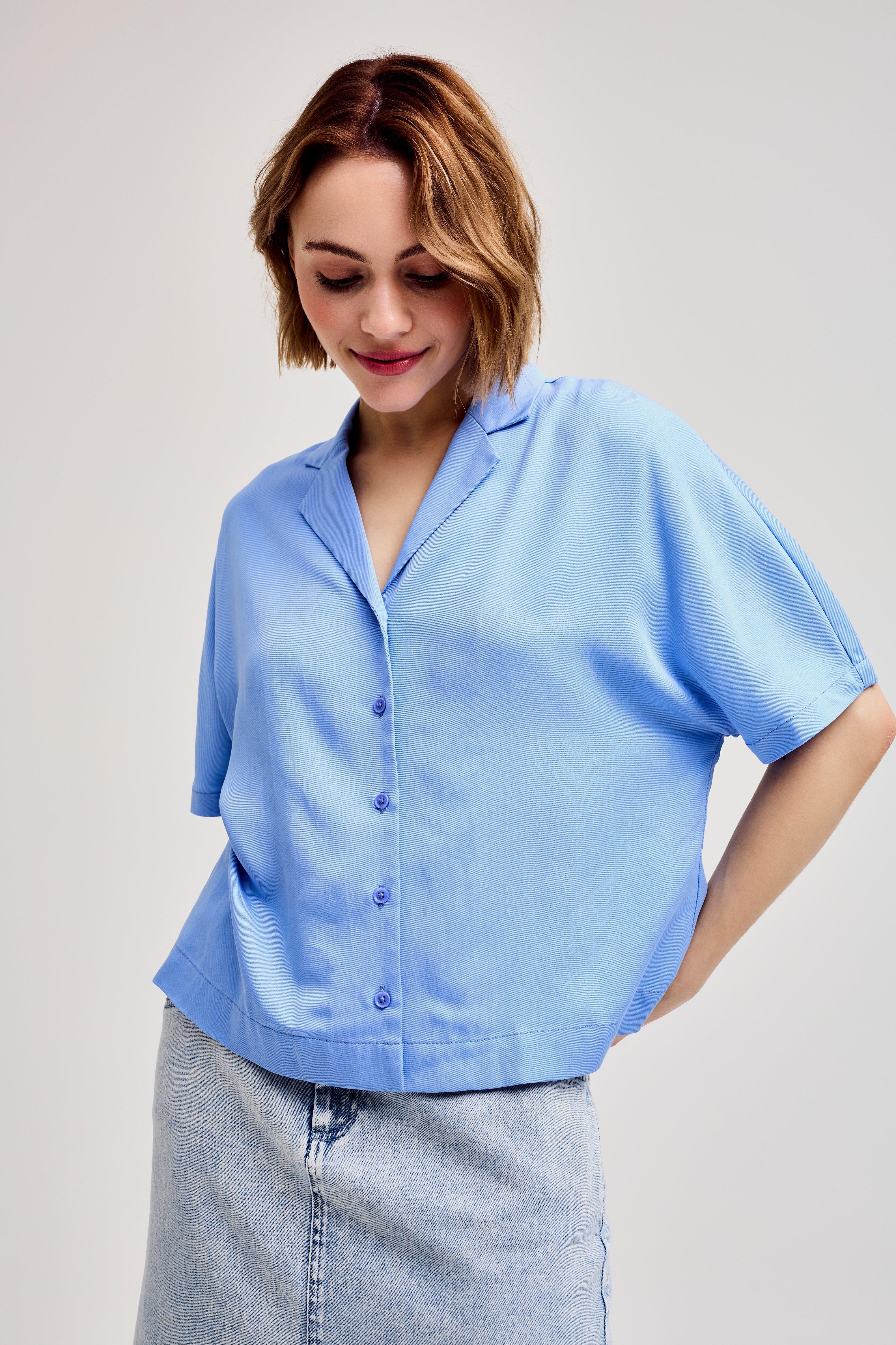 CKS Dames - RONELA - blouse lange mouwen - lichtblauw