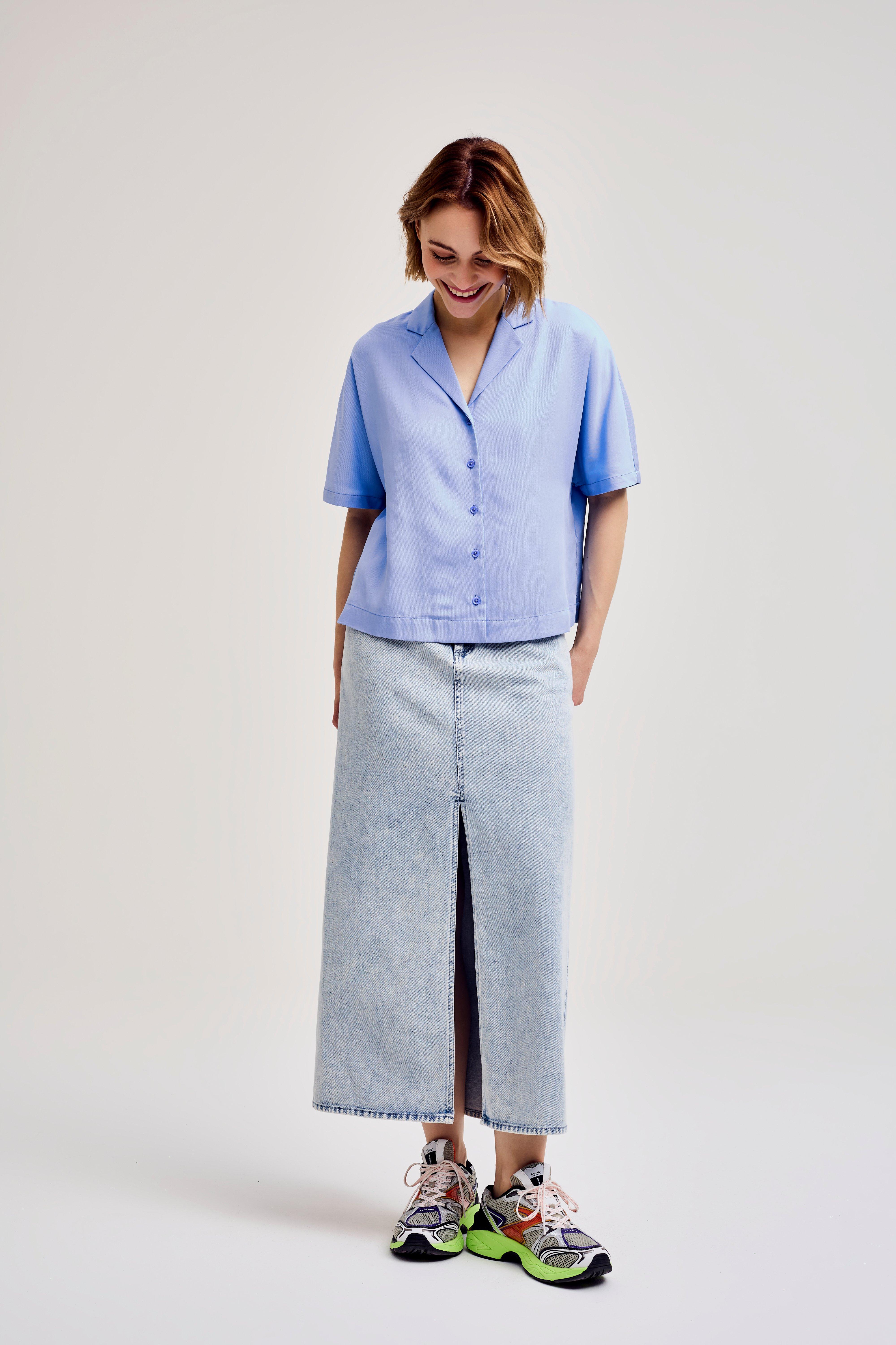 CKS Dames - RONELA - blouse lange mouwen - lichtblauw