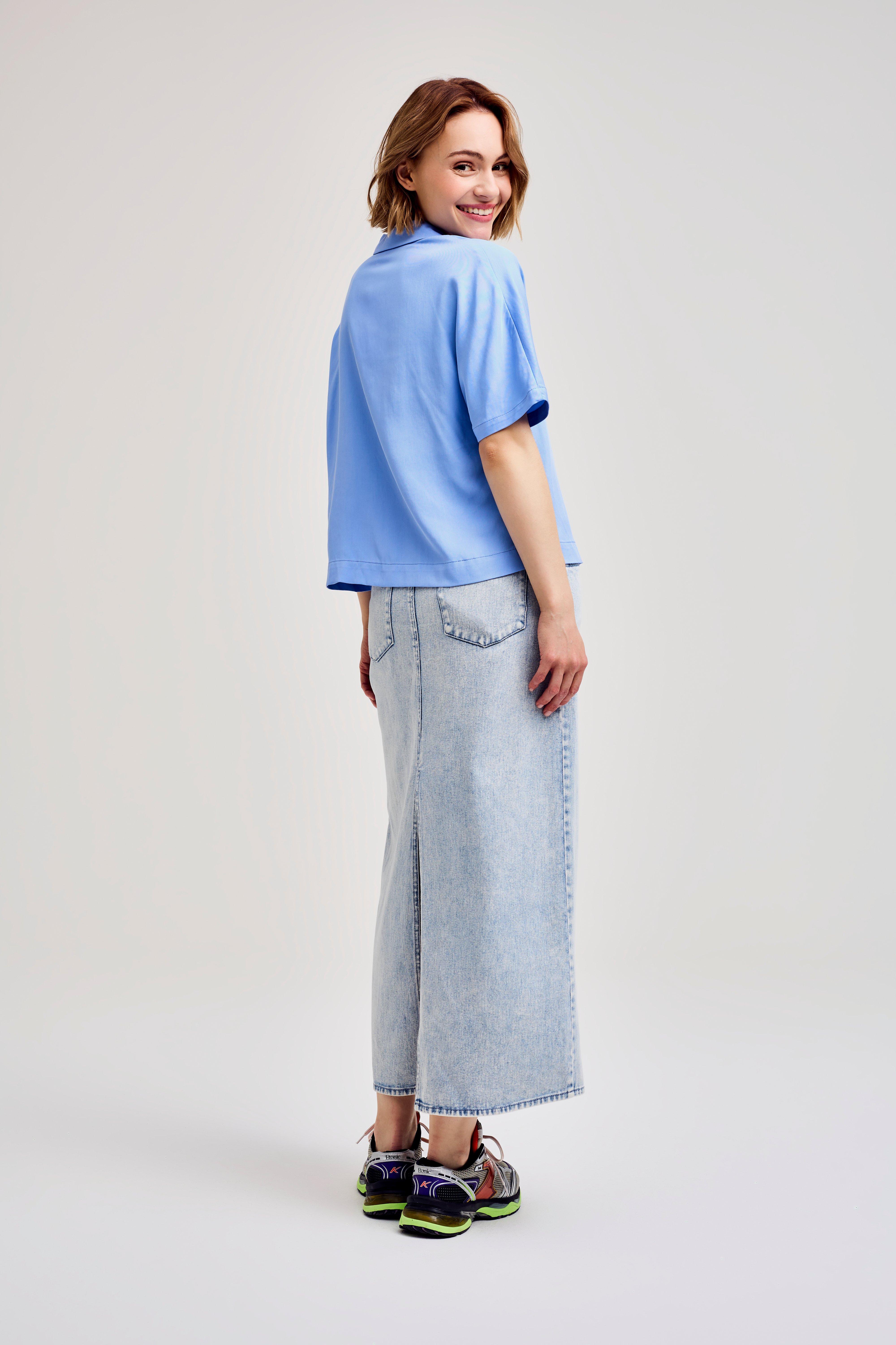 CKS Dames - RONELA - blouse lange mouwen - lichtblauw