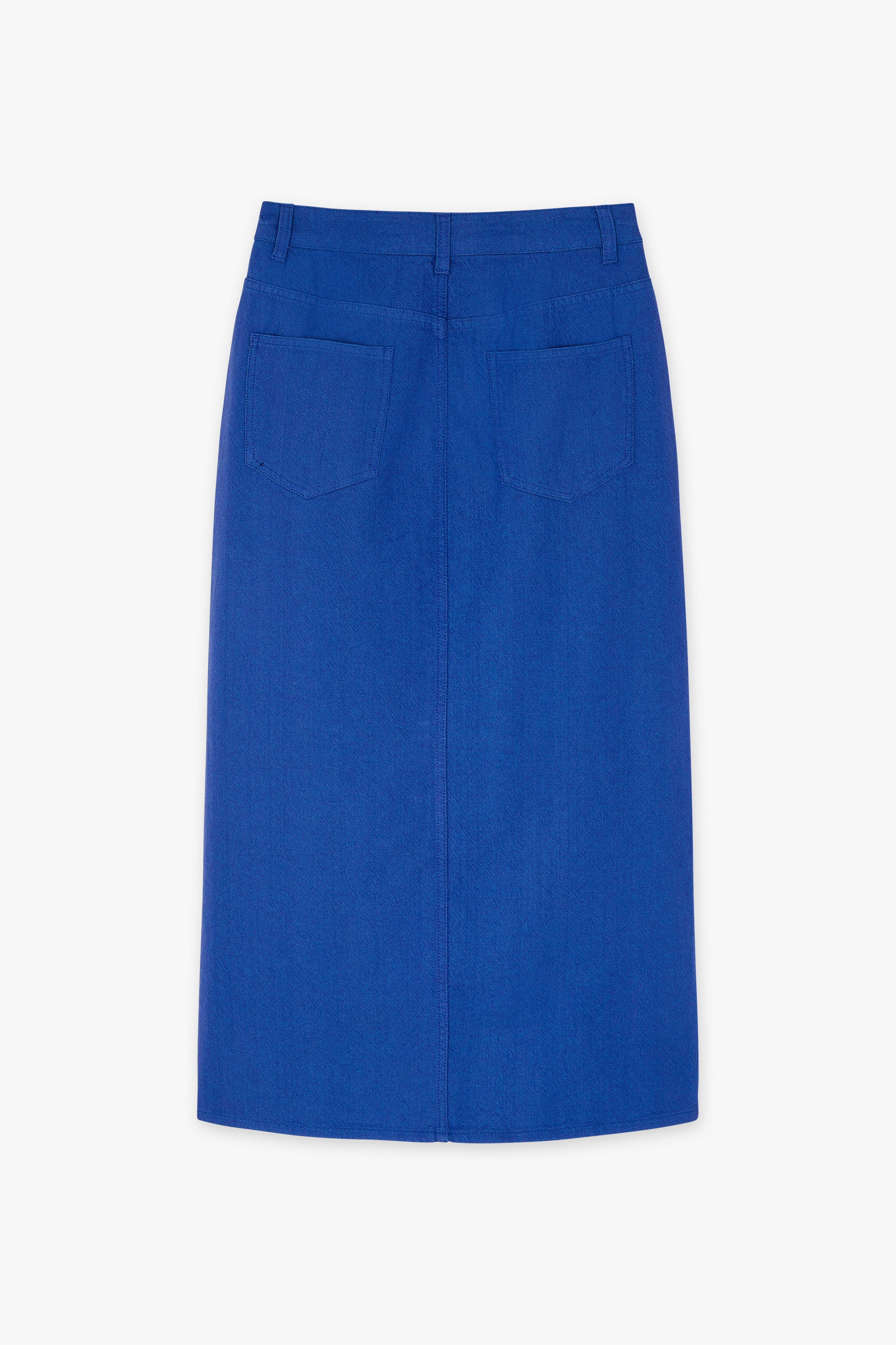CKS Dames - SKIPPER - midi skirt - blue