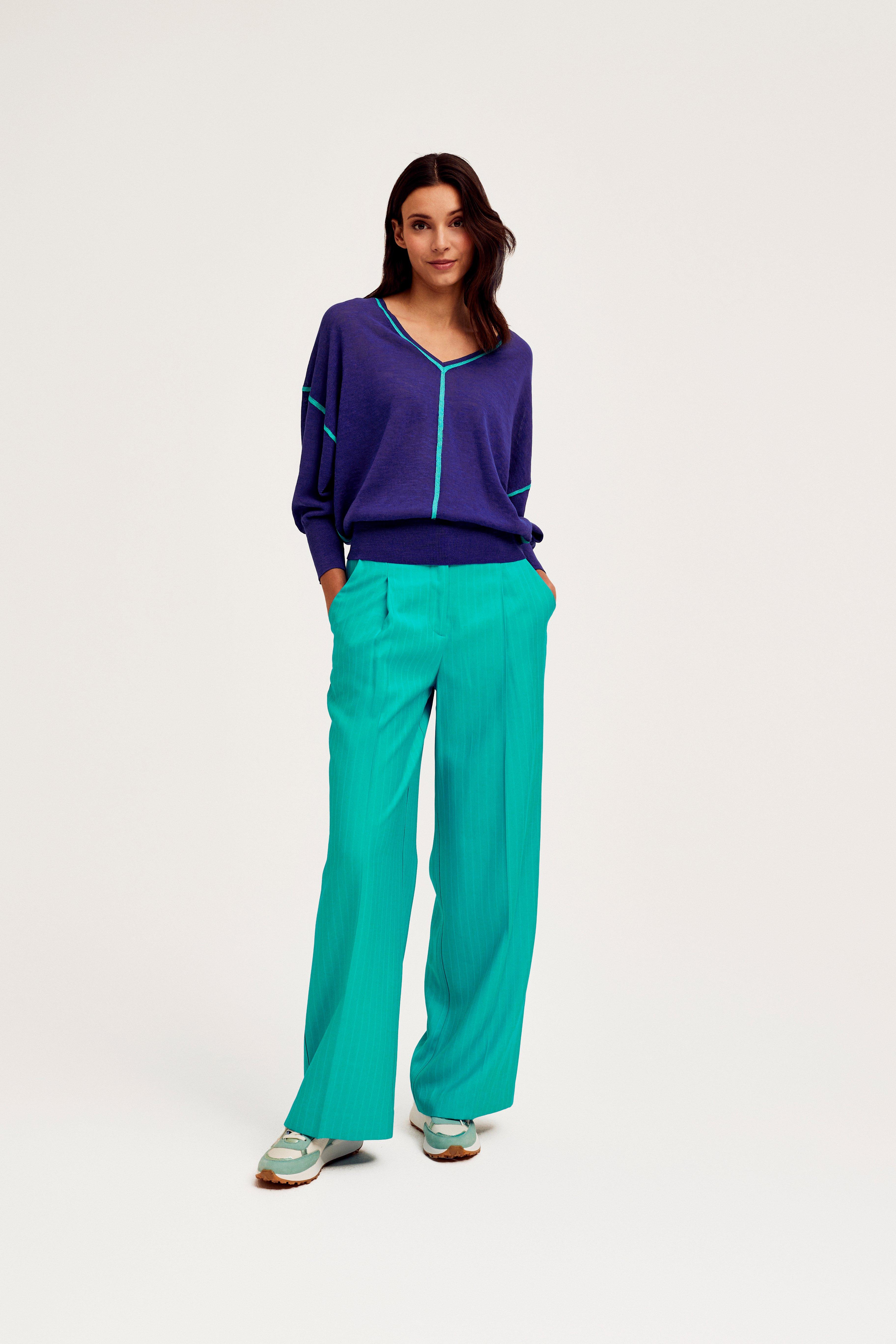 CKS Dames - THEO - long trouser - vivid blue