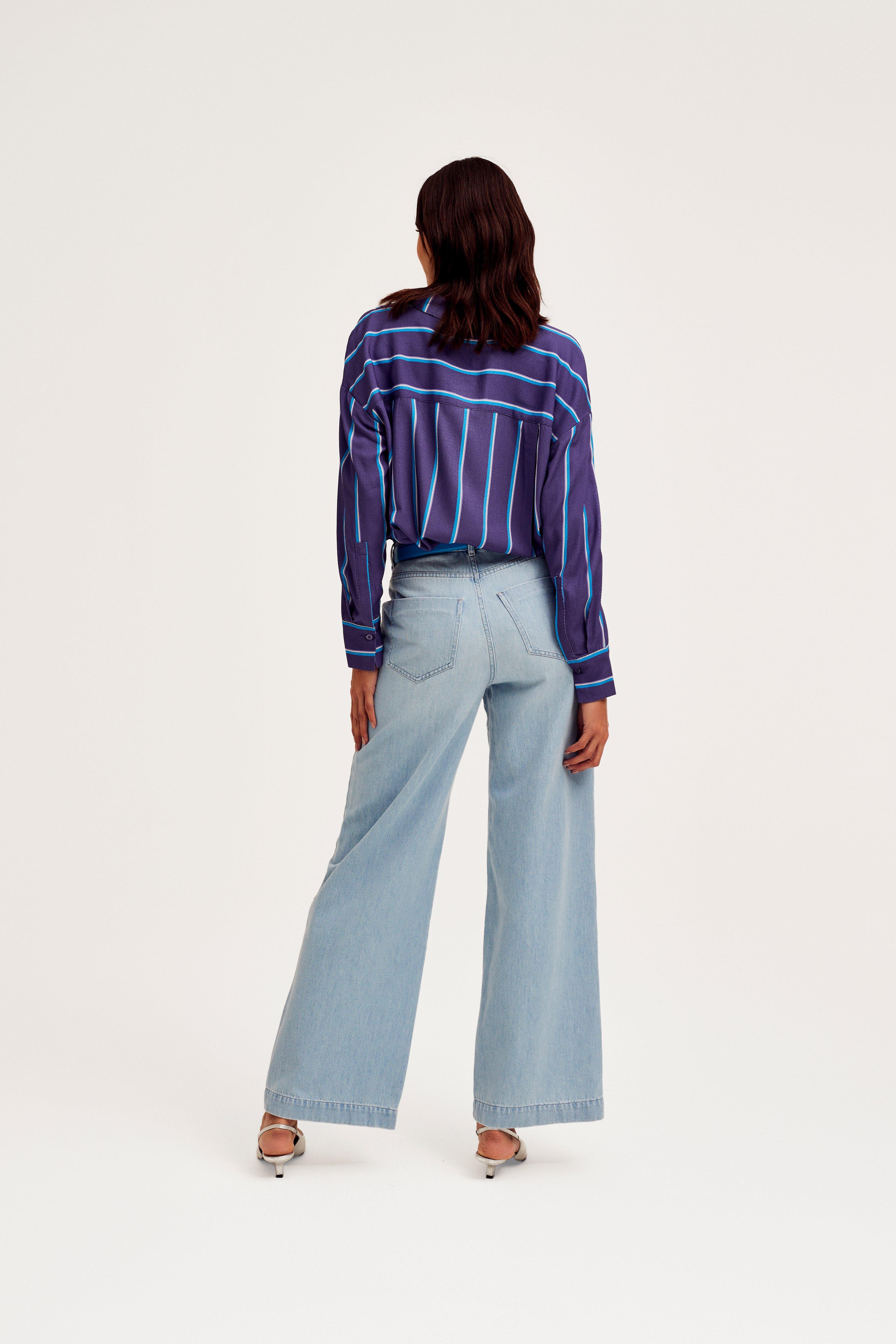 CKS Dames - SUPER - blouse korte mouwen - paars