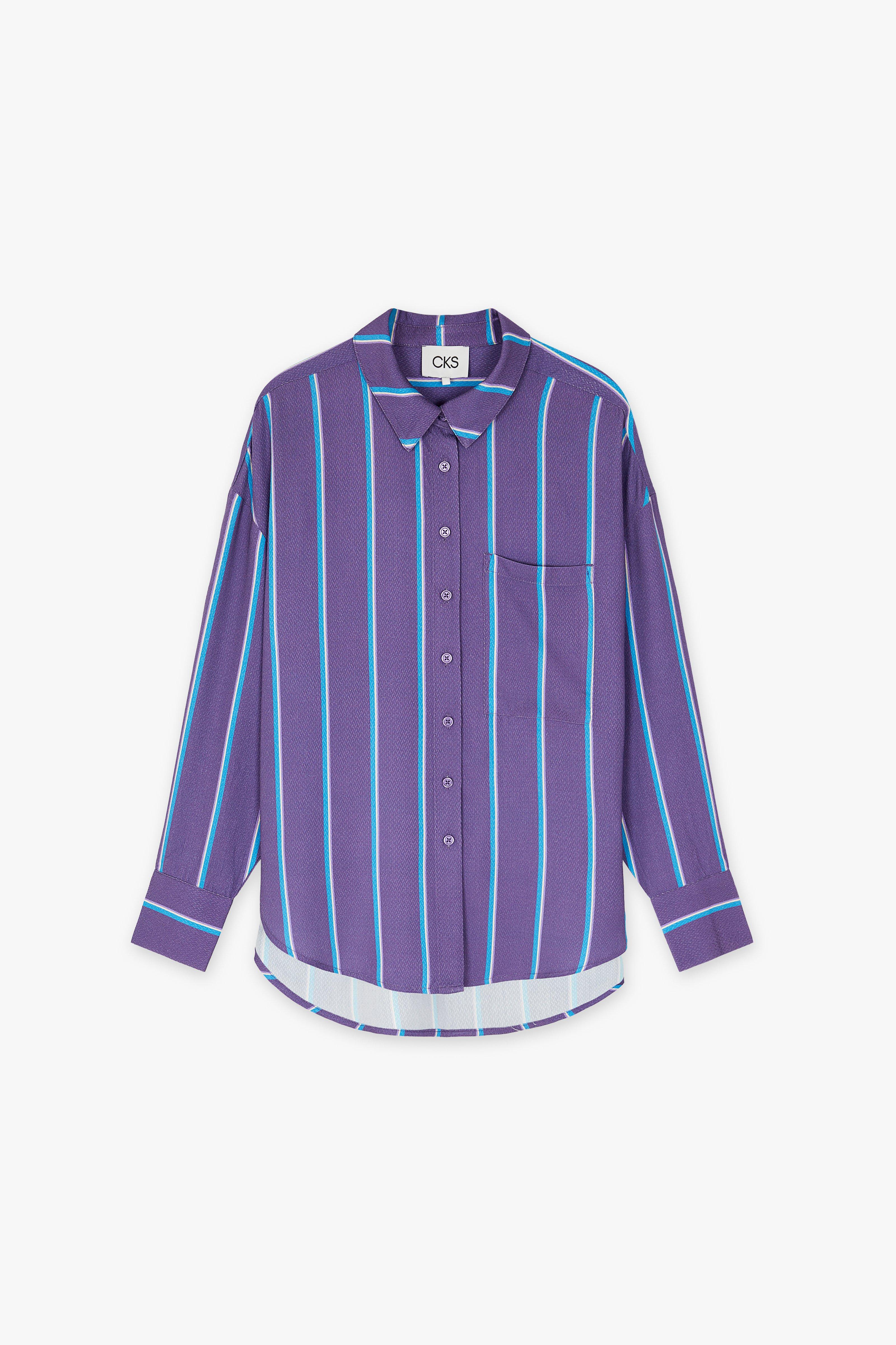 CKS Dames - SUPER - blouse korte mouwen - paars