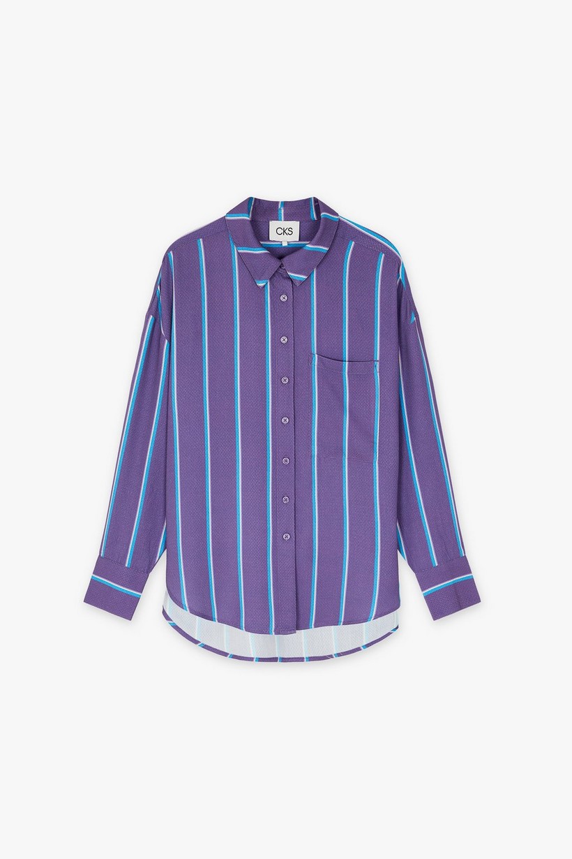 CKS Dames - SUPER - blouse short sleeves - purple