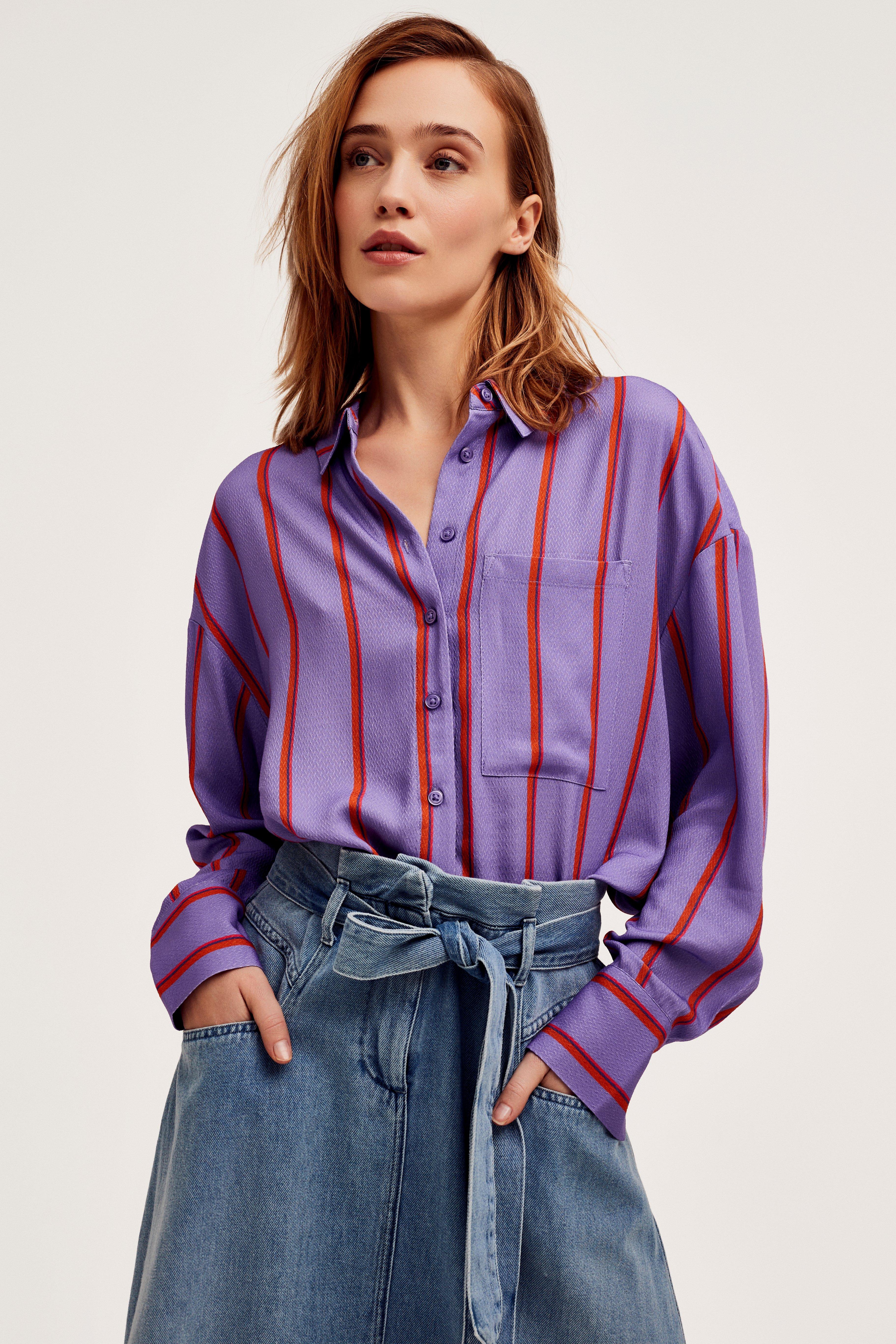 CKS Dames - SUPER - blouse korte mouwen - lila