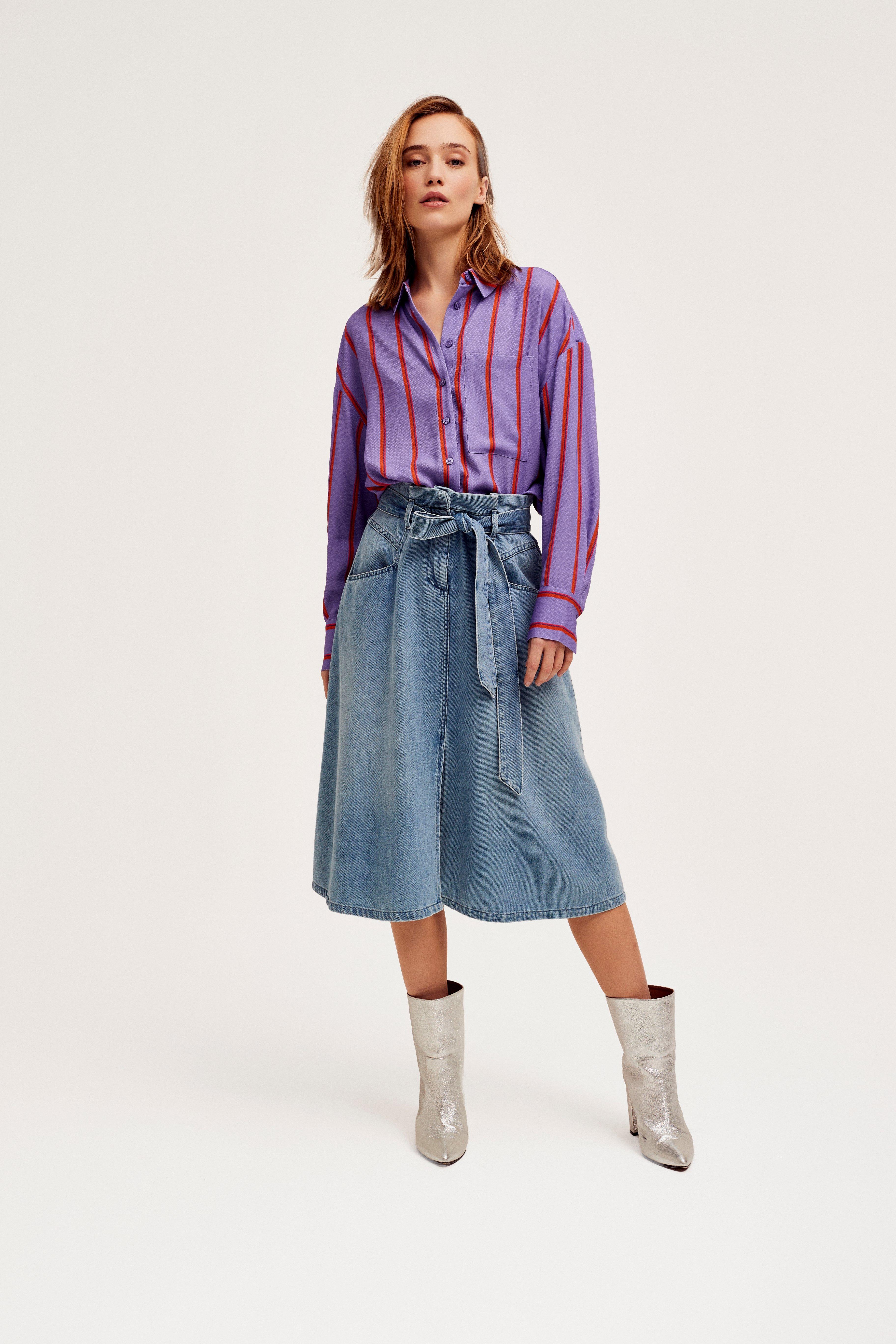 CKS Dames - SUPER - blouse korte mouwen - lila
