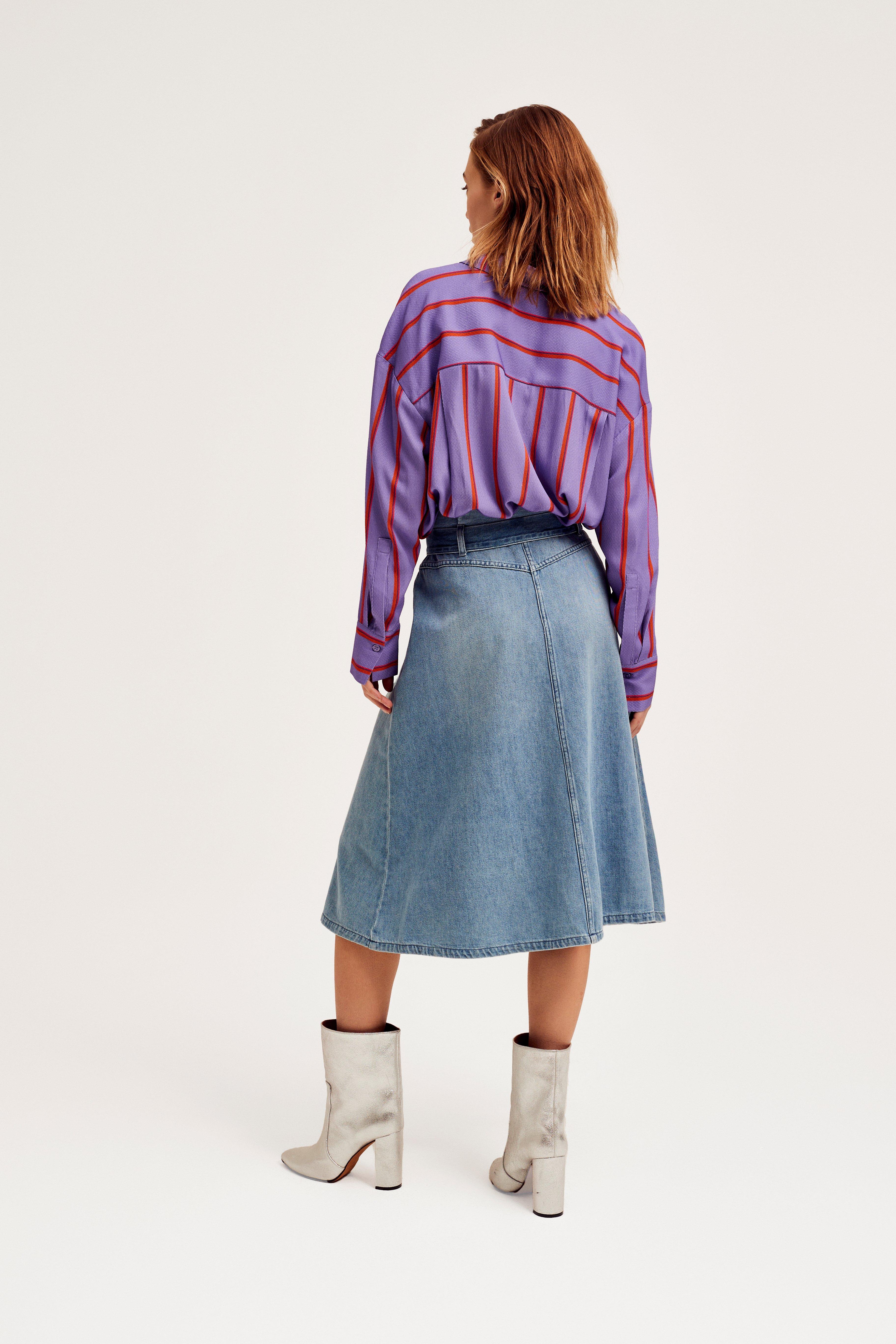 CKS Dames - SUPER - blouse korte mouwen - lila