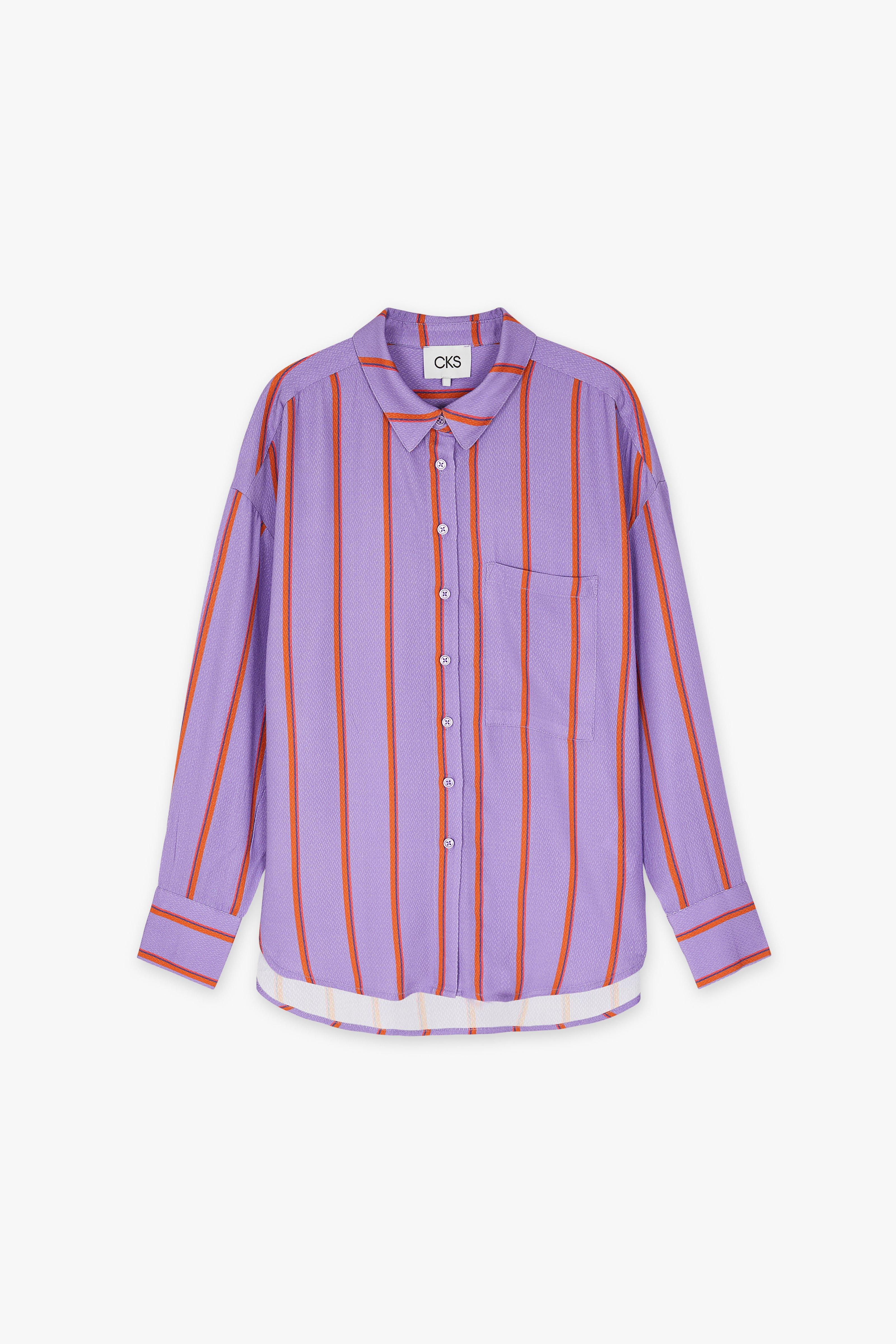 CKS Dames - SUPER - Bluse Kurze Ärmel - Fliederfarben