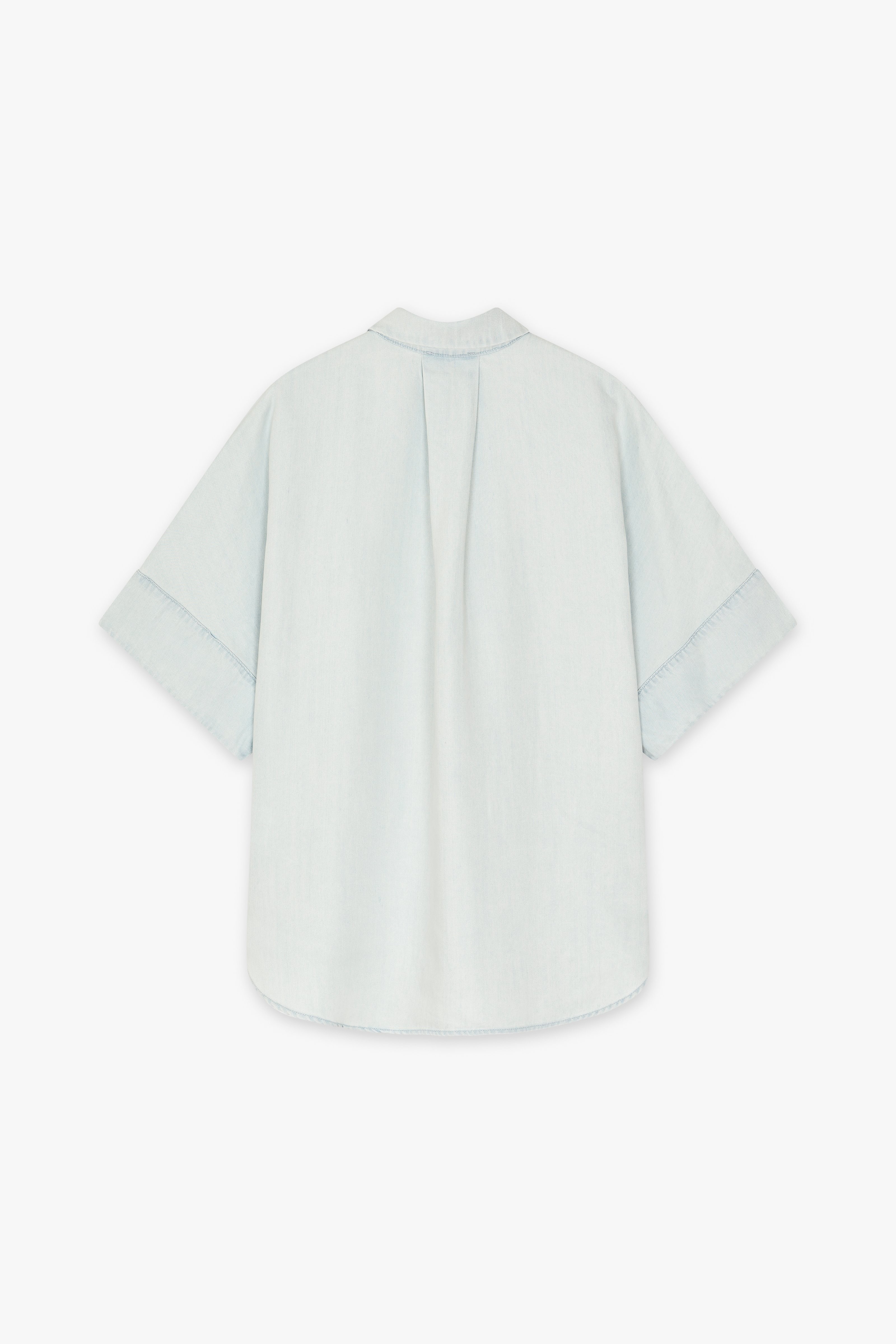 CKS Dames - SELAH - blouse korte mouwen - lichtblauw