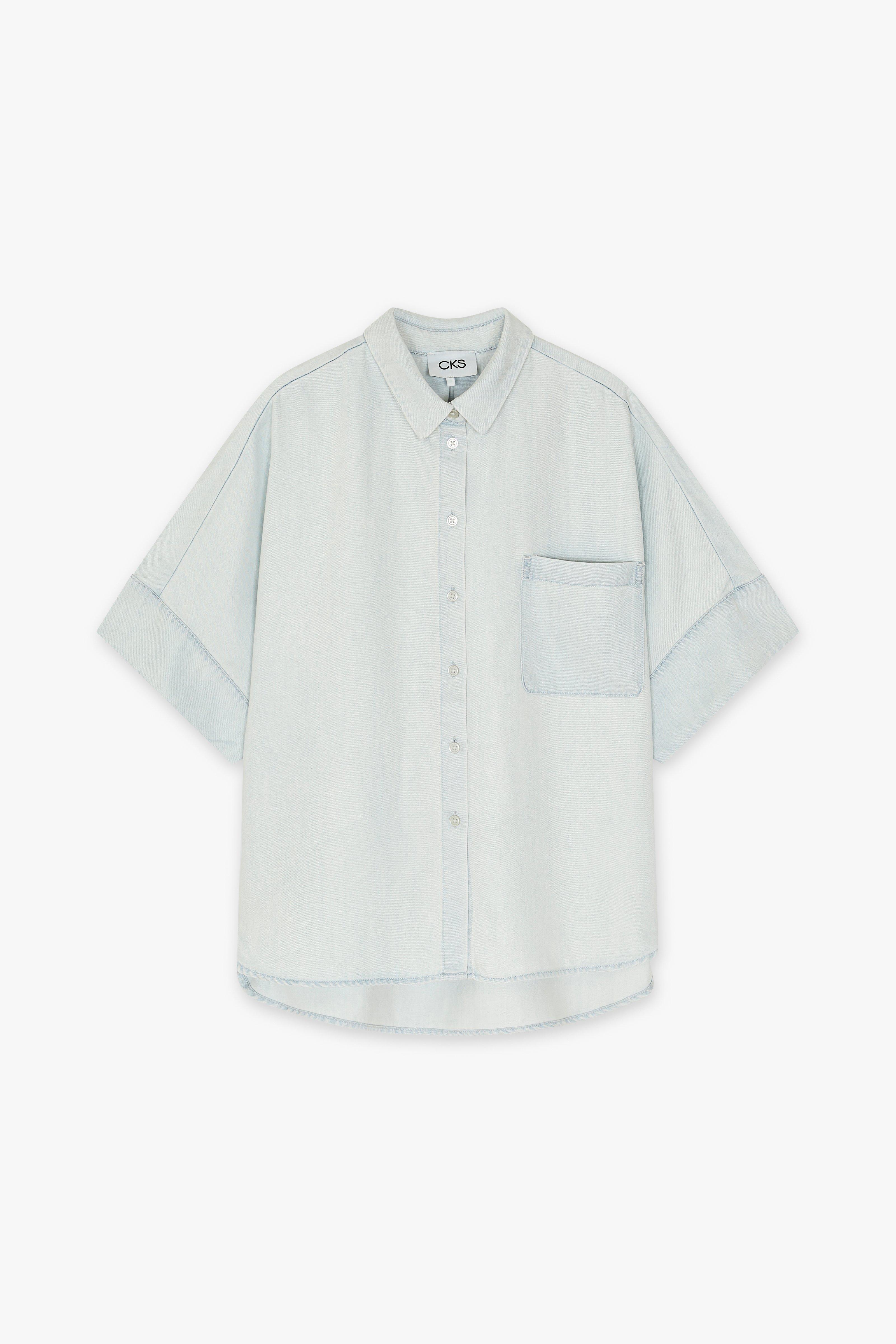 CKS Dames - SELAH - blouse lange mouwen - lichtblauw