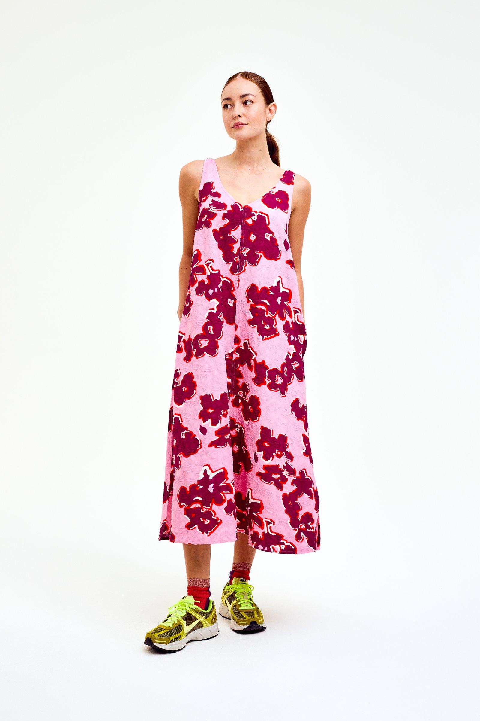 CKS Dames - NESPIAM - robe longue - rose clair
