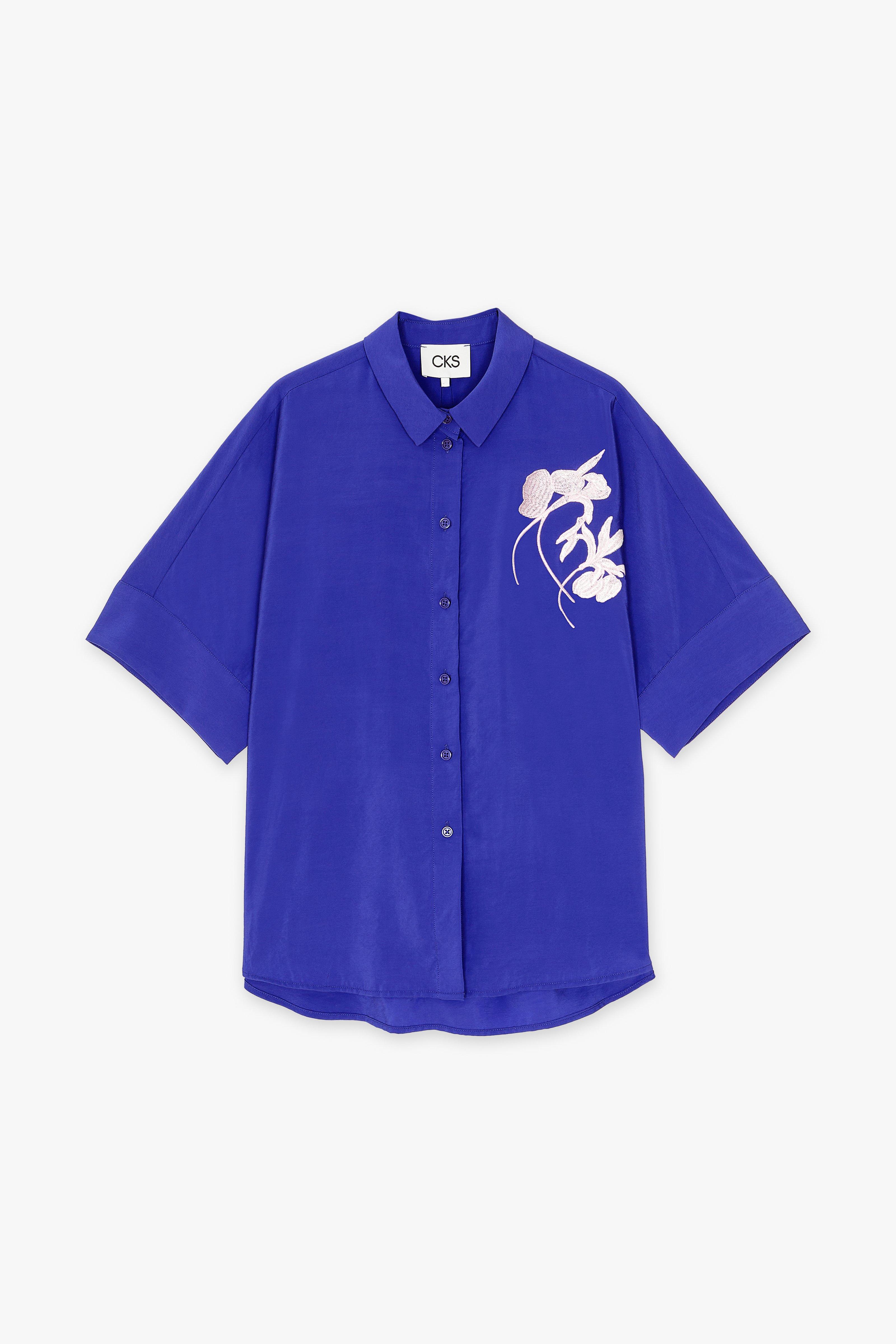 CKS Dames - SELAH - blouse lange mouwen - blauw