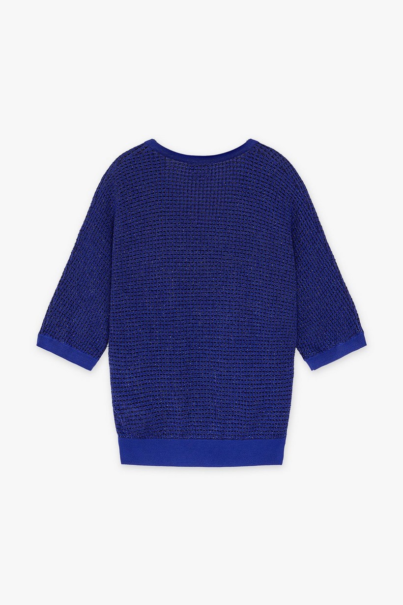 CKS Dames - PRIK - knitted top - dark blue