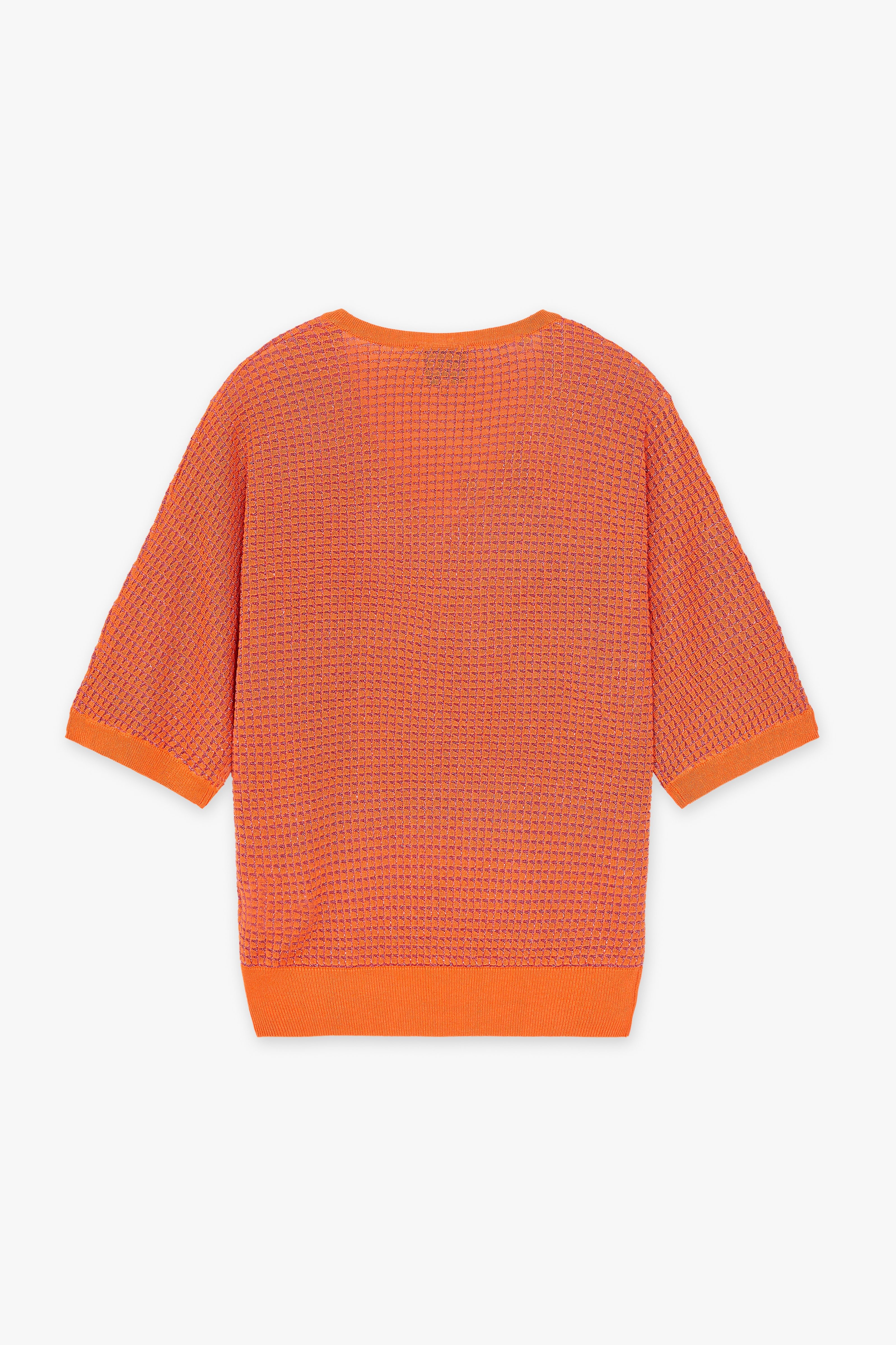 CKS Dames - PRIK - knitted top - bright orange