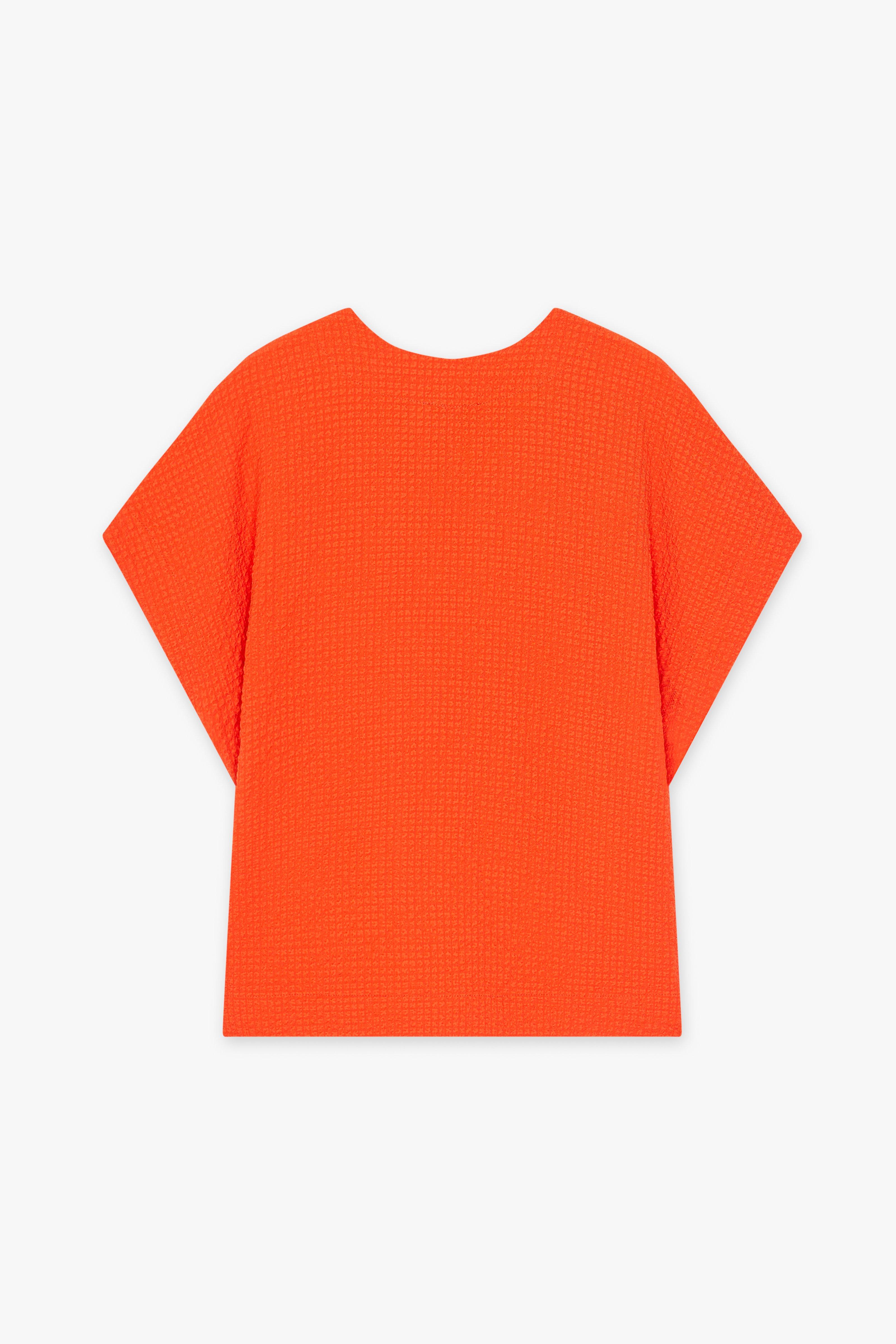 CKS Dames - SABA - blouse lange mouwen - intens oranje
