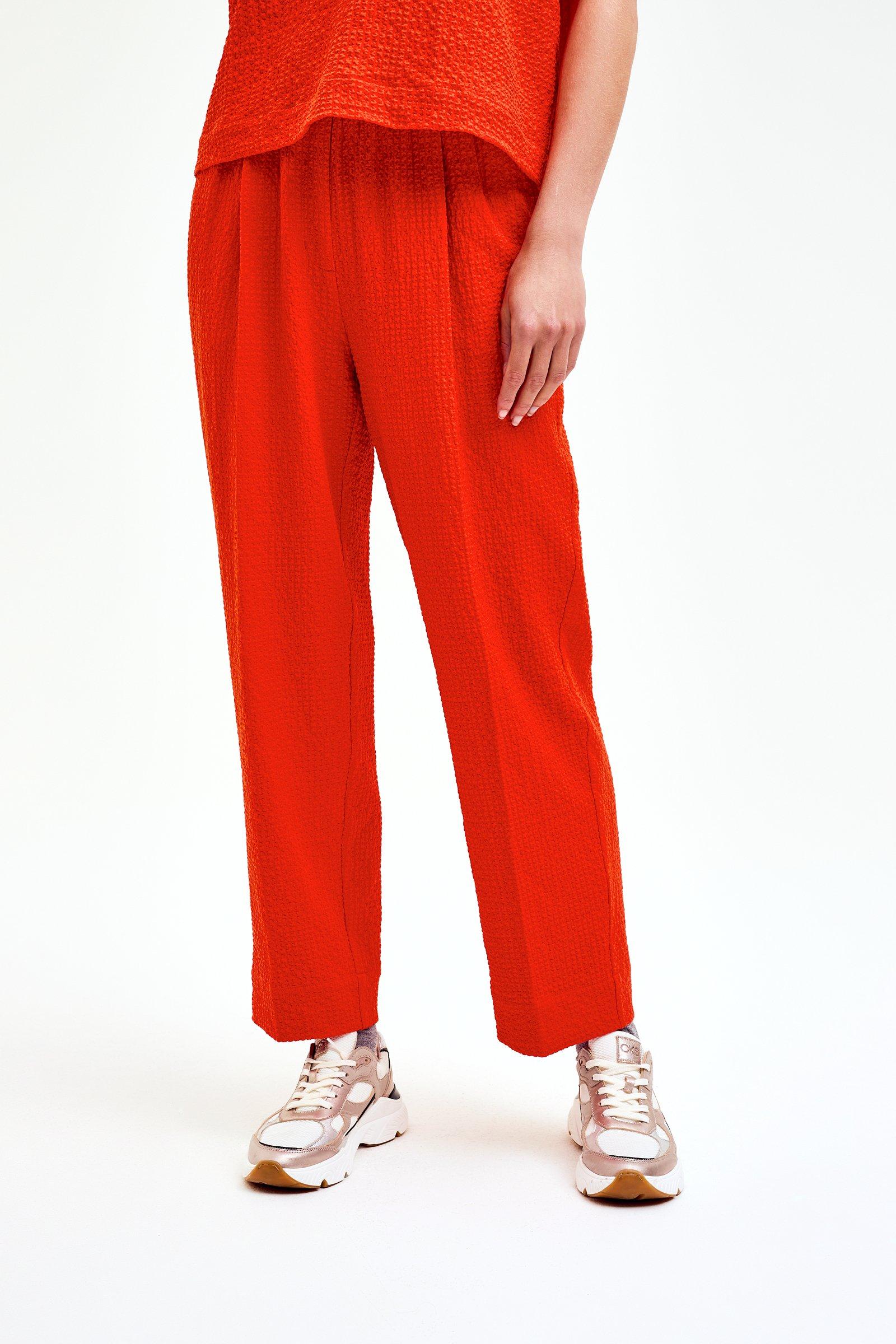 CKS Dames - SAGES - pantalon à la cheville - orange vif